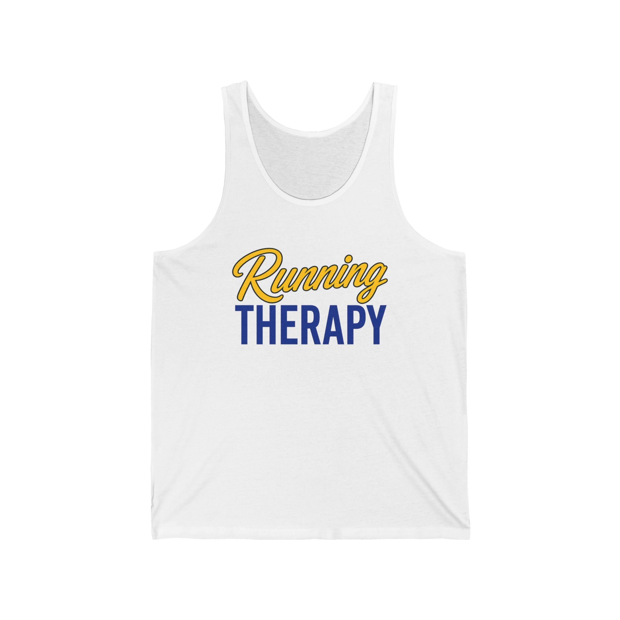 Running Therapy Tank Top – Motivational Running Tee for Runners