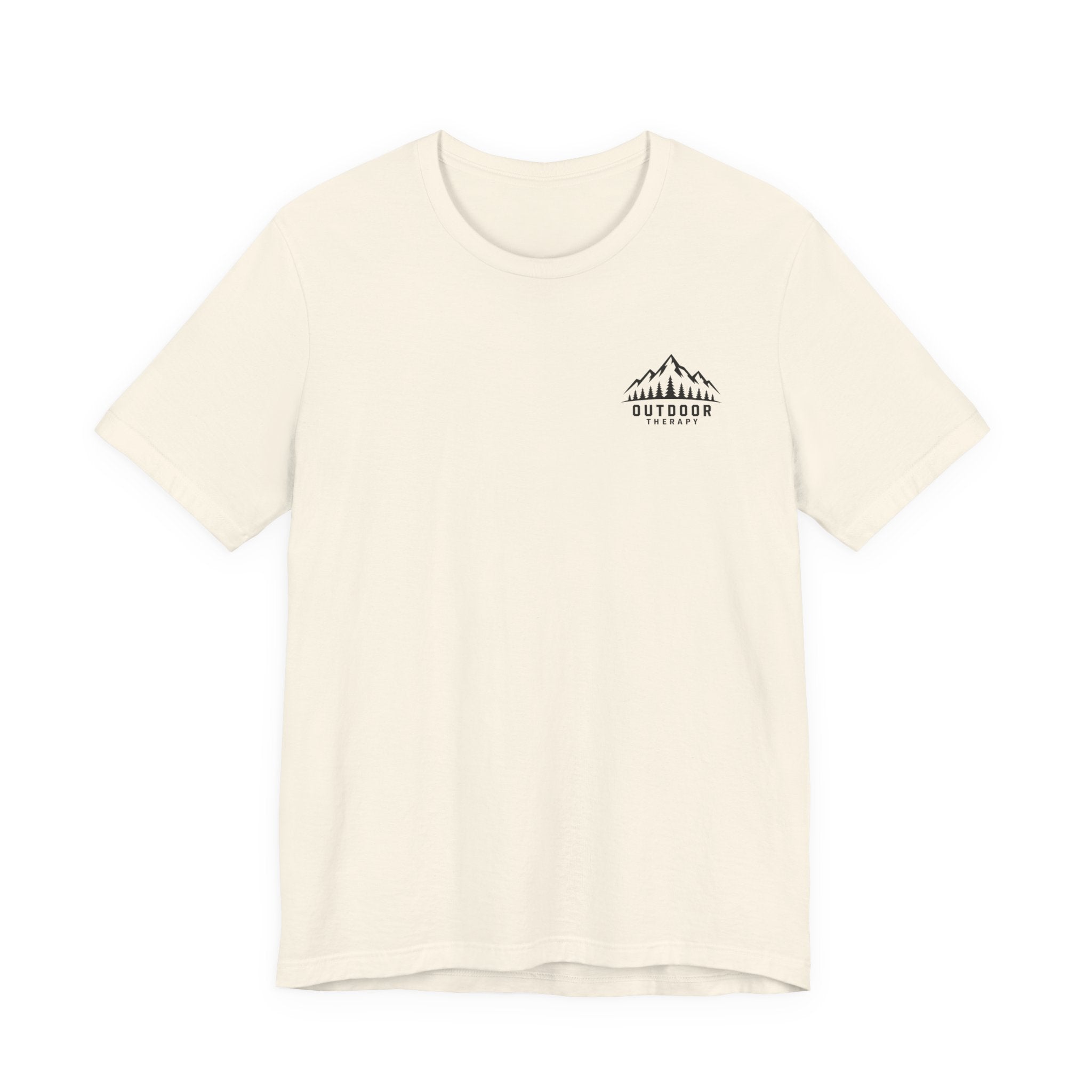 Outdoor Therapy Camping T‑Shirt — Mountain Campfire Graphic Tee