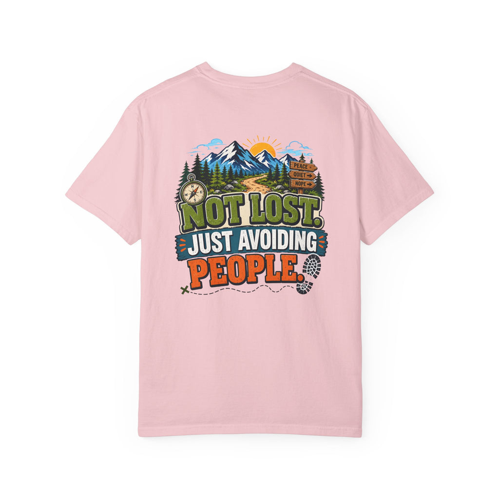 Not Lost Just Avoiding People T-Shirt — Outdoor Hiking Graphic Tee