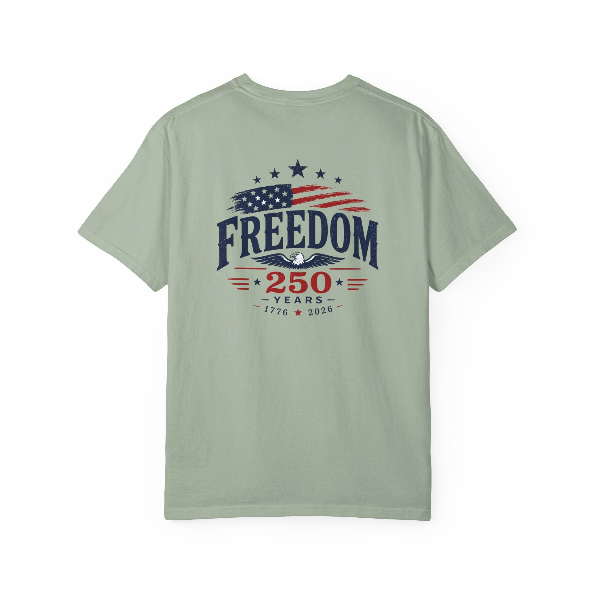Freedom 250® Patriotic T-Shirt — 250 Years USA Flag Anniversary Tee