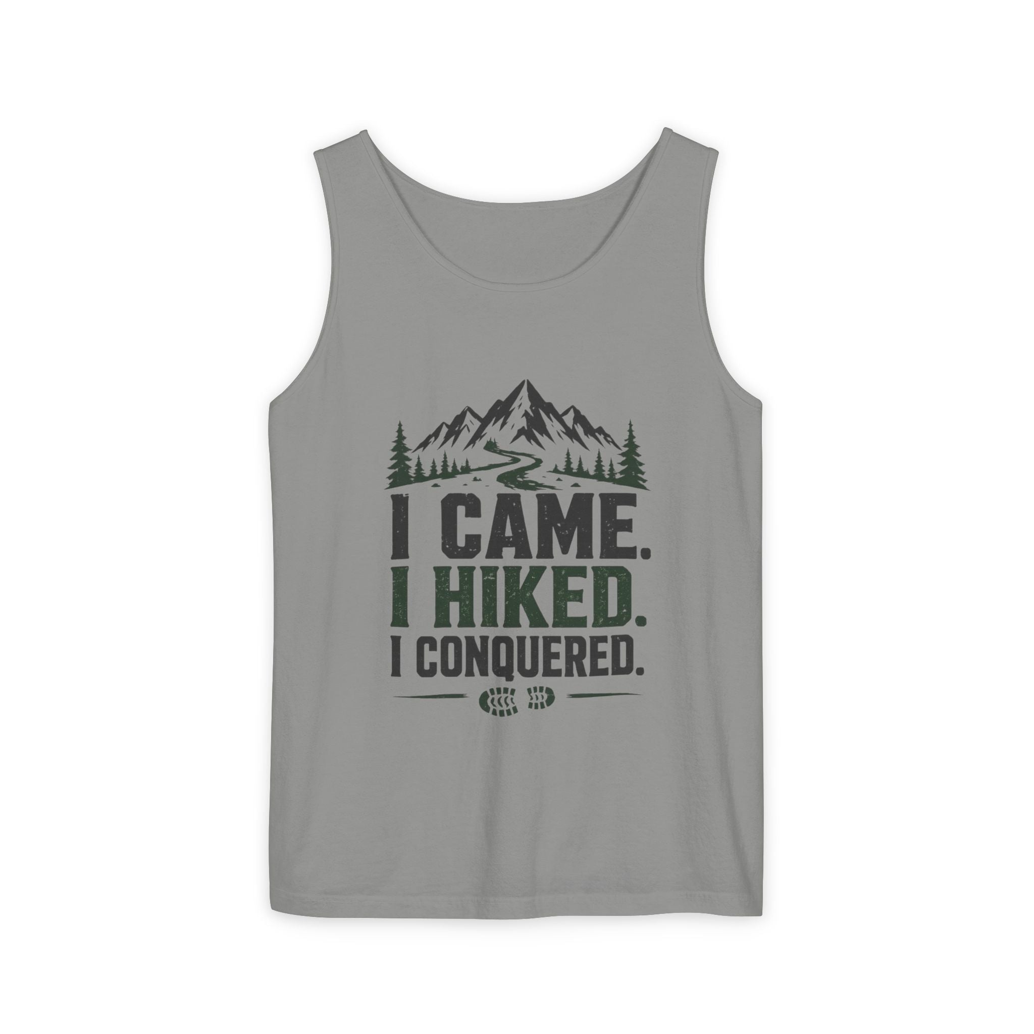Hiking Tank Top — I Came. I Hiked. I Conquered. Mountain Trail Tank