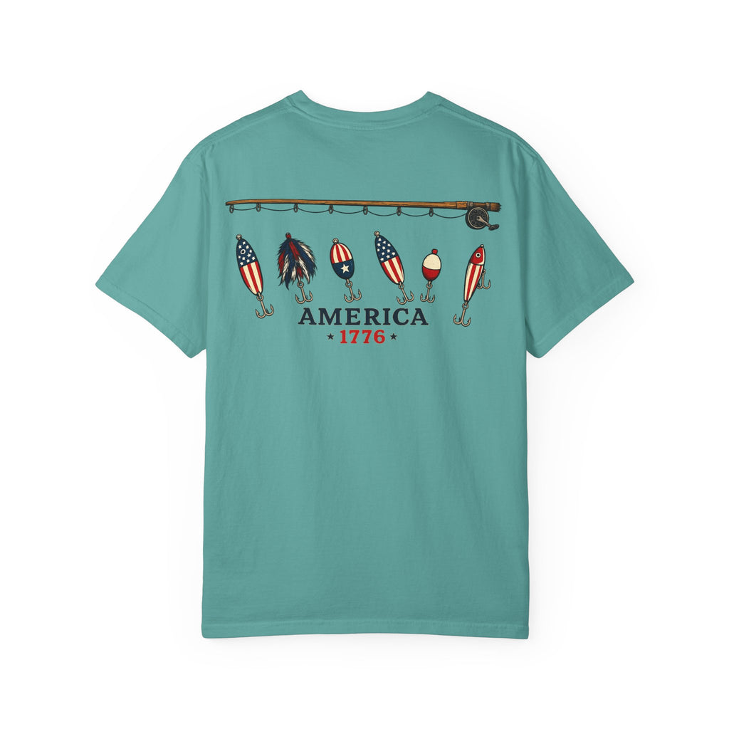 America 1776 Fishing Lures Tee