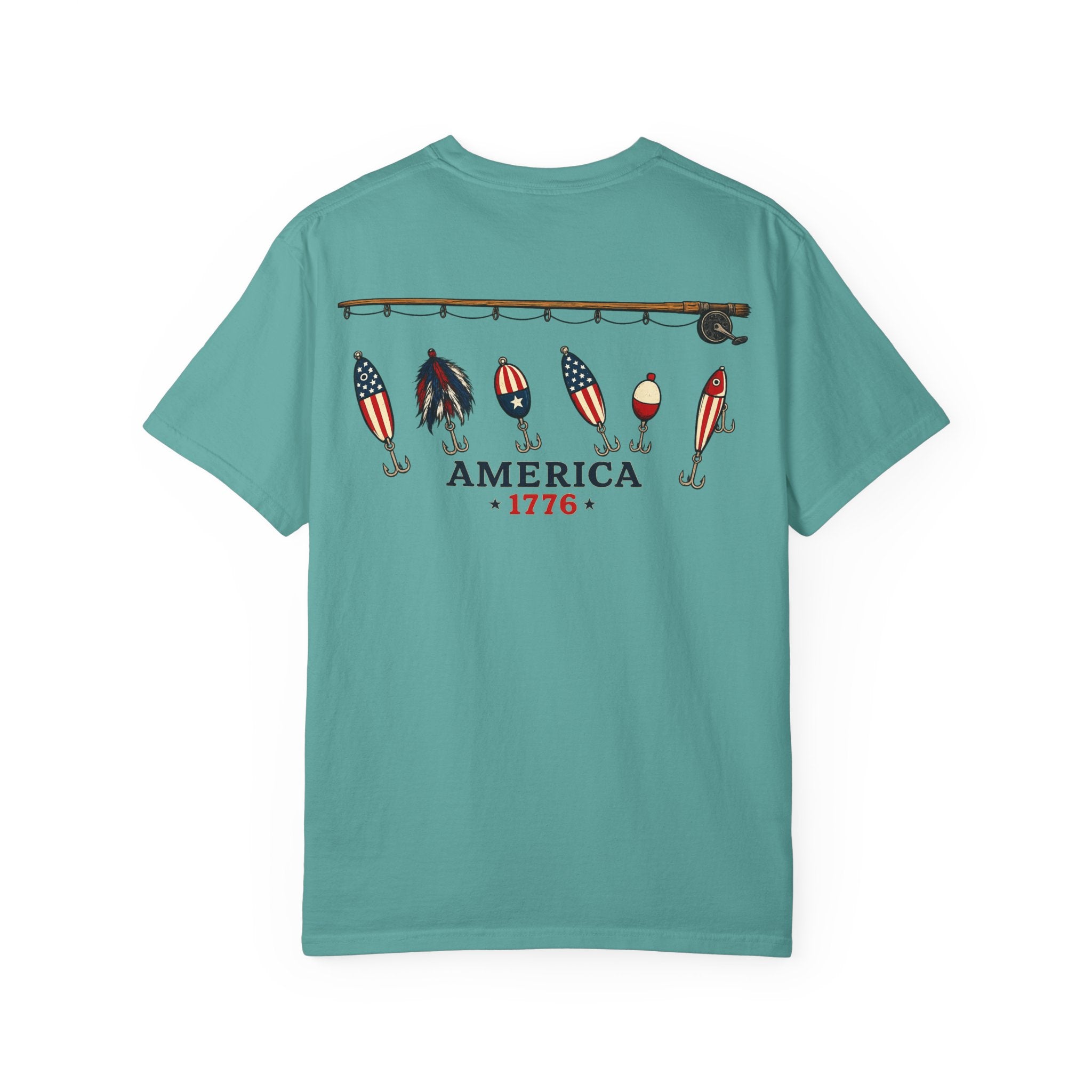 America 1776 Fishing Lures Tee