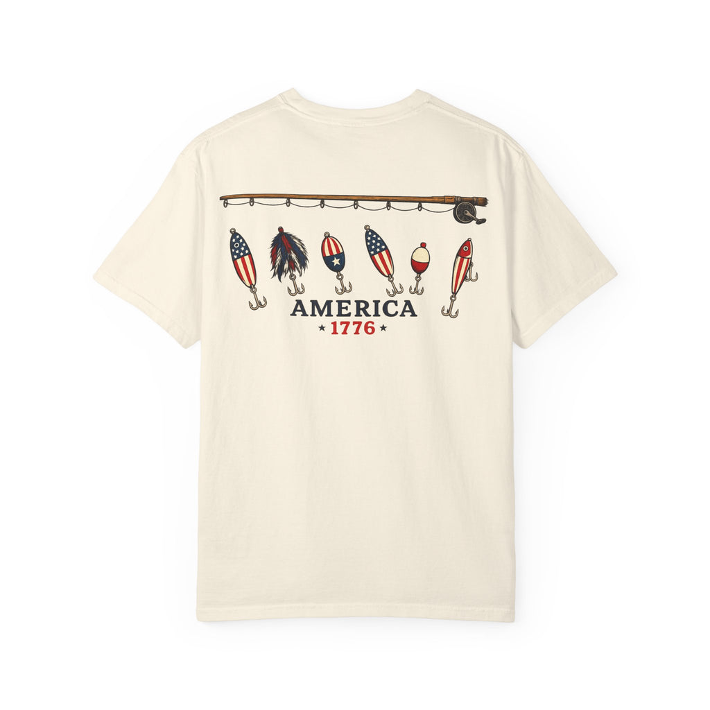 America 1776 Fishing Lures Tee