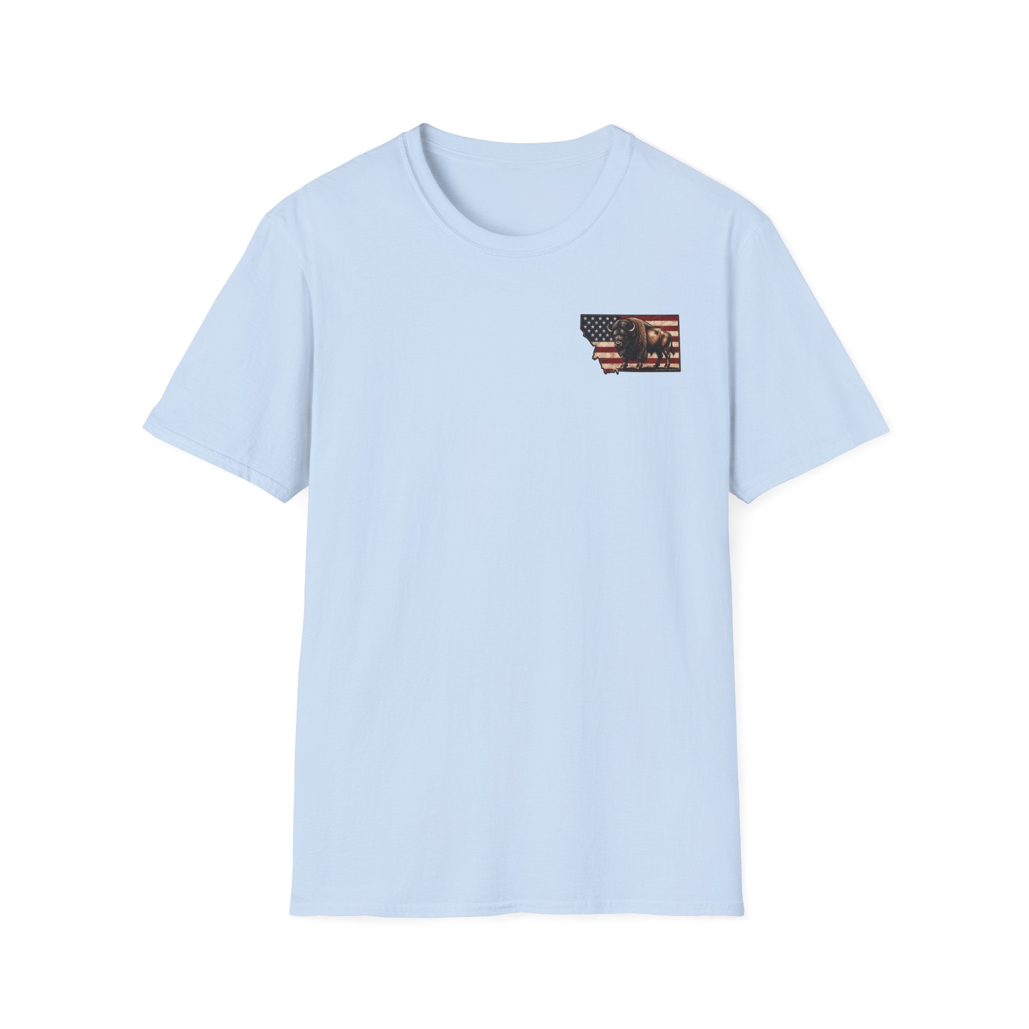 American Flag & Bison T-Shirt