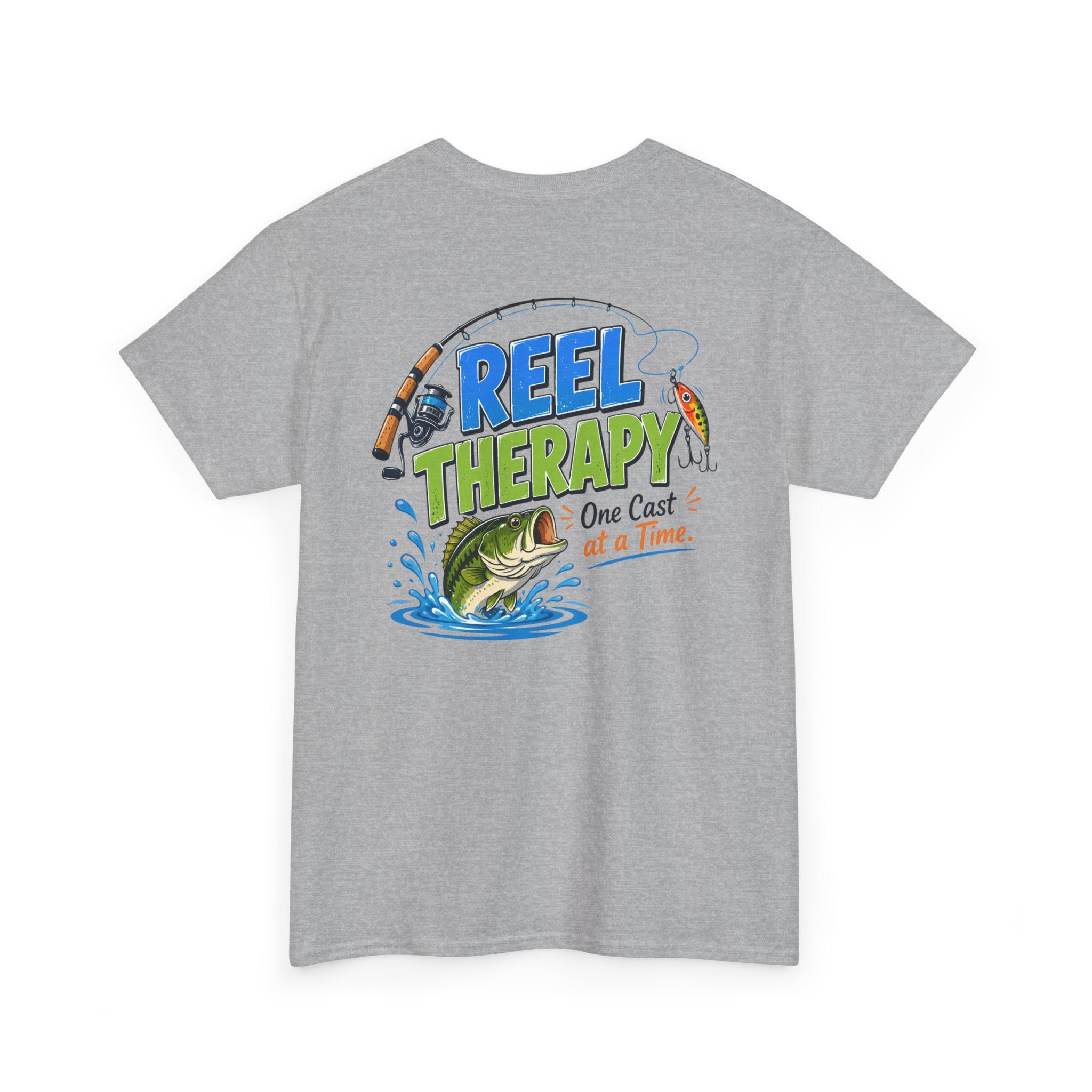 "Reel Therapy: One Cast at a Time" Fishing Tee