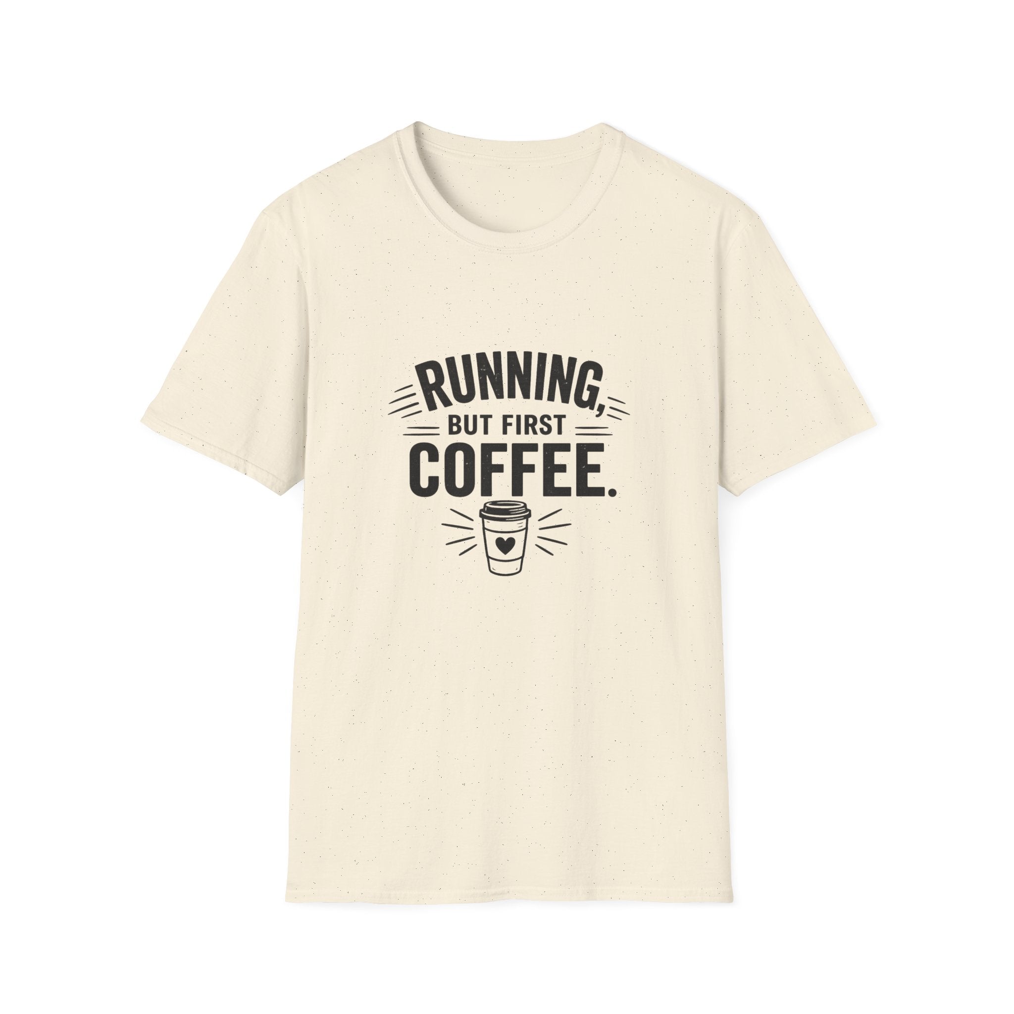 Running But First Coffee T-Shirt — Funny Runner Coffee Tee