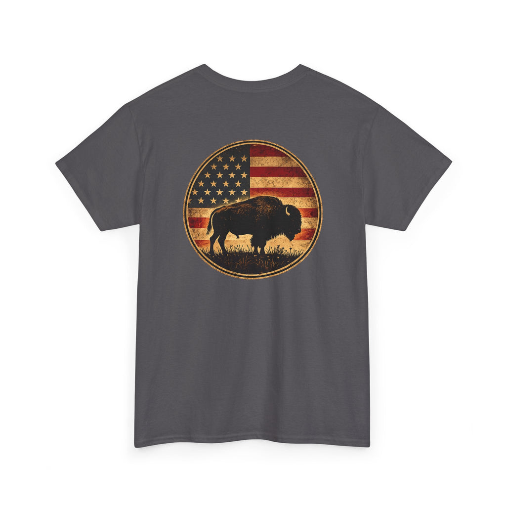 Buffalo American Flag T‑Shirt