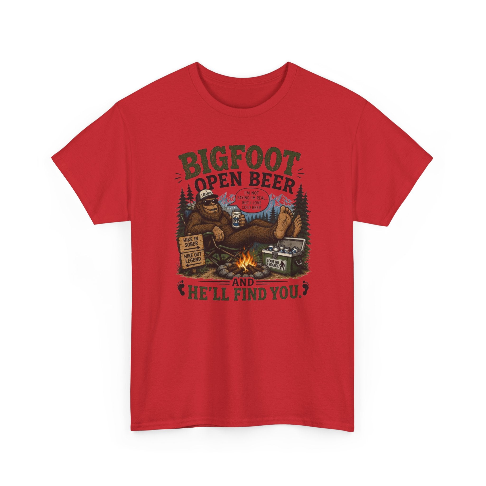 Bigfoot Open Beer T-Shirt