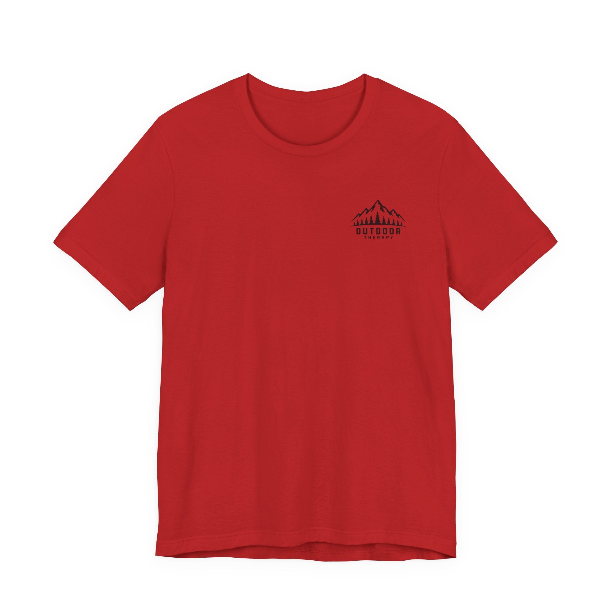 Outdoor Therapy Camping T‑Shirt — Mountain Campfire Graphic Tee