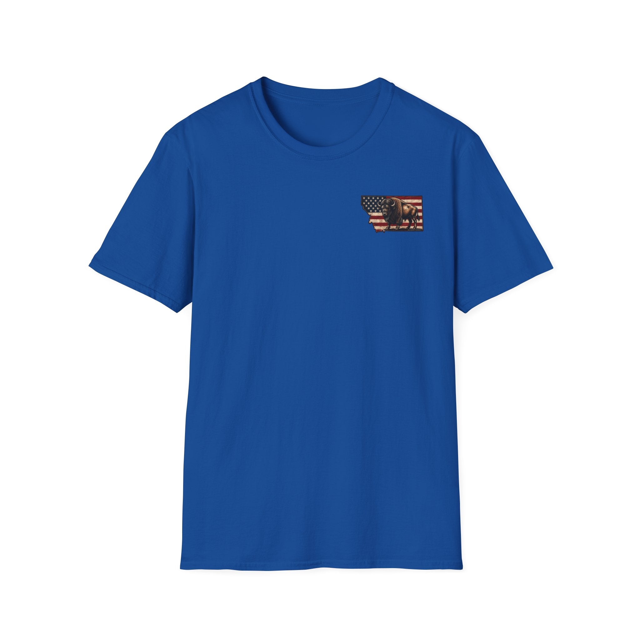 American Flag & Bison T-Shirt