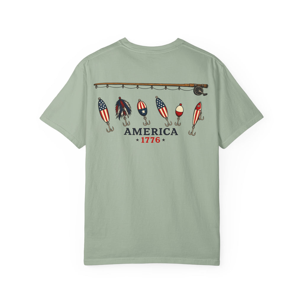 America 1776 Fishing Lures Tee