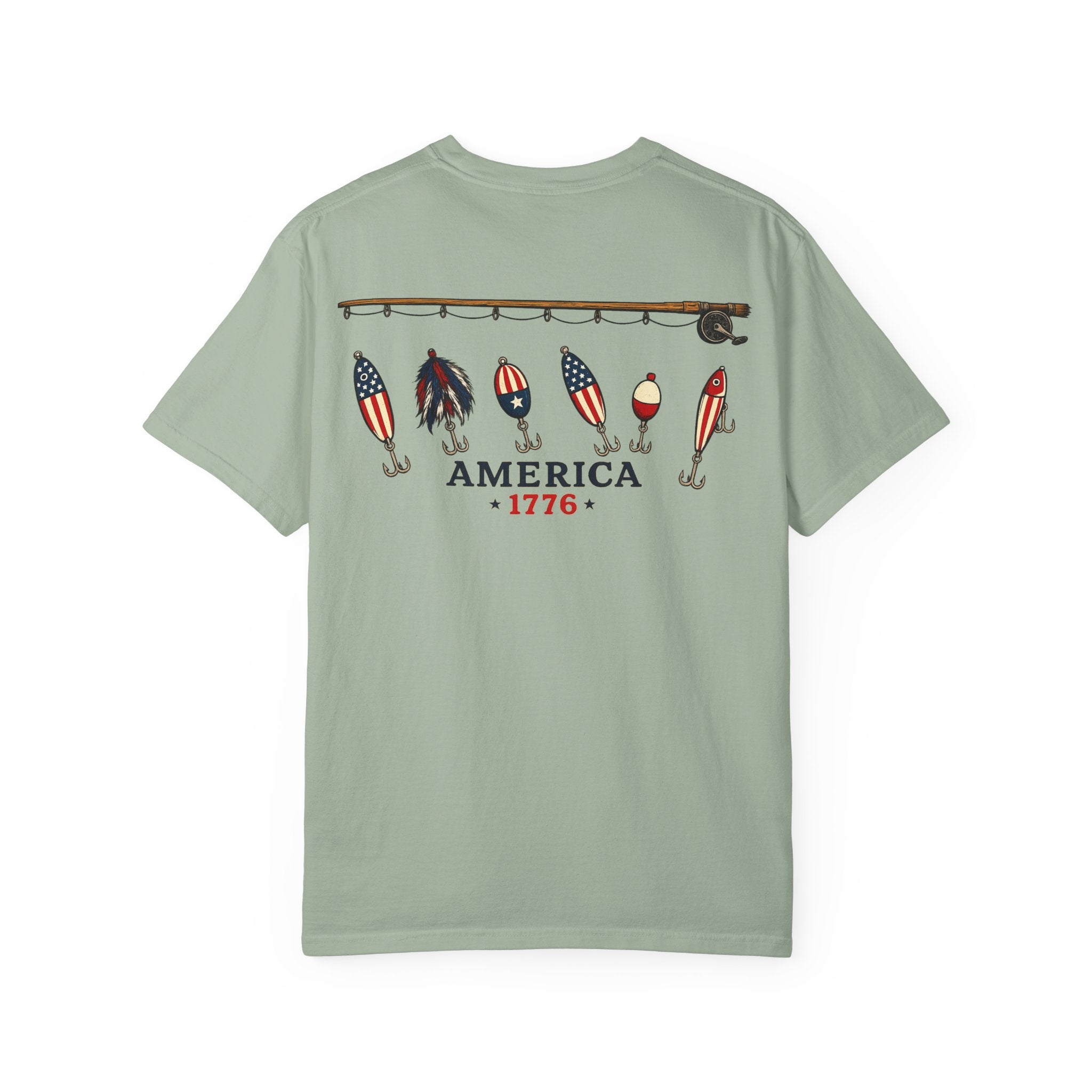 America 1776 Fishing Lures Tee