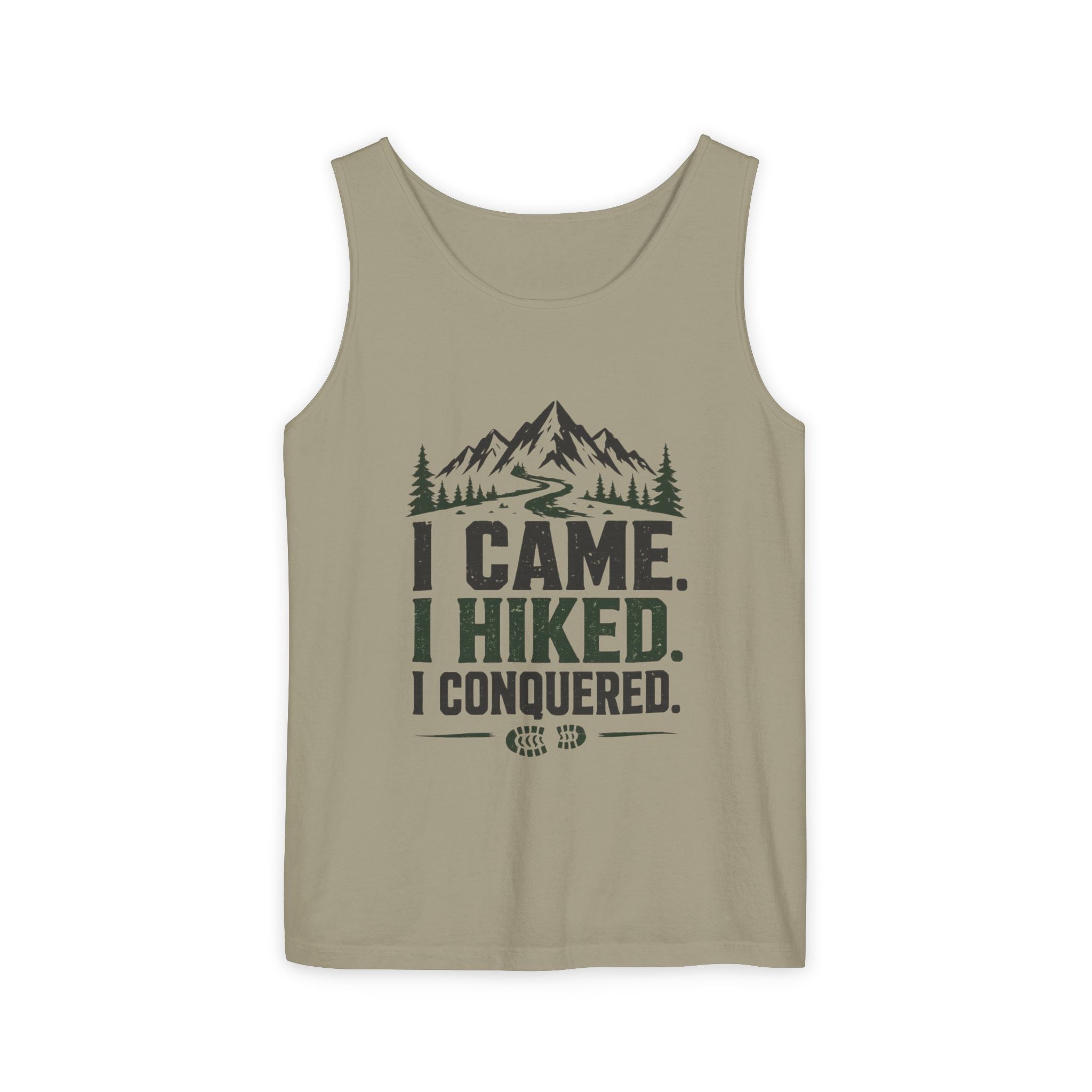 Hiking Tank Top — I Came. I Hiked. I Conquered. Mountain Trail Tank