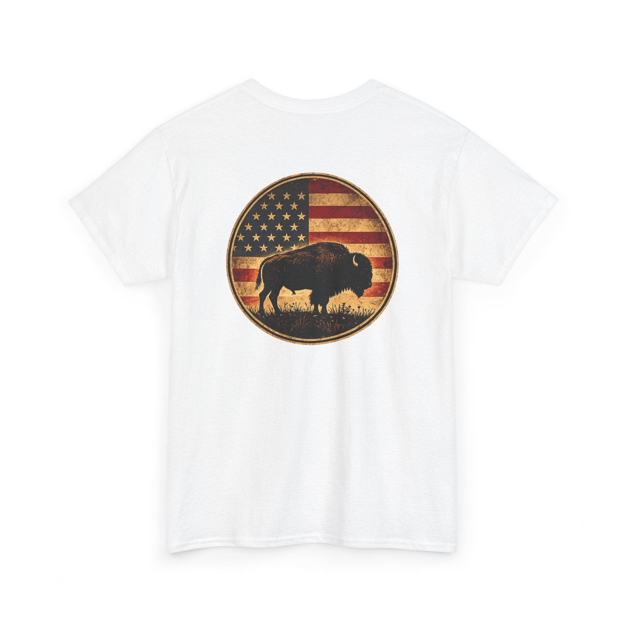 Buffalo American Flag T‑Shirt