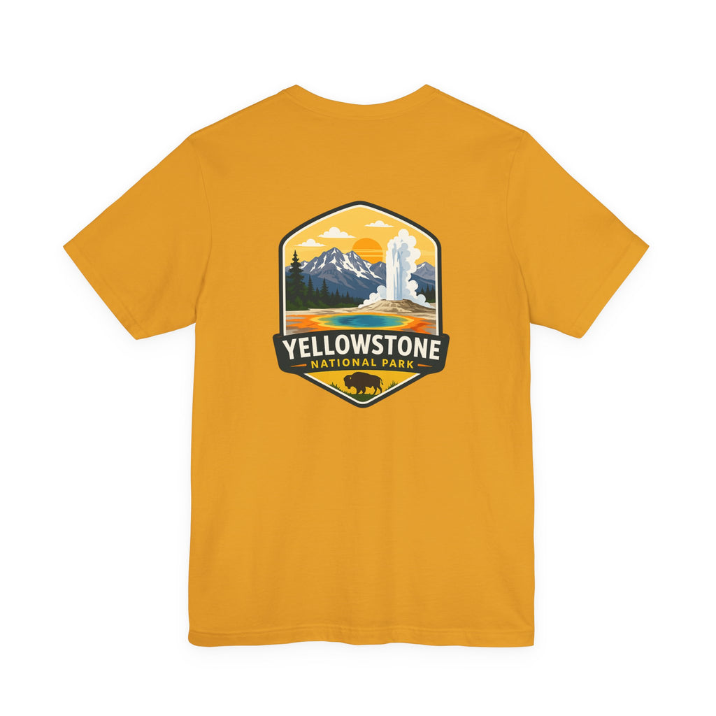 Yellowstone National Park Badge Tee — Outdoor Adventure T-Shirt