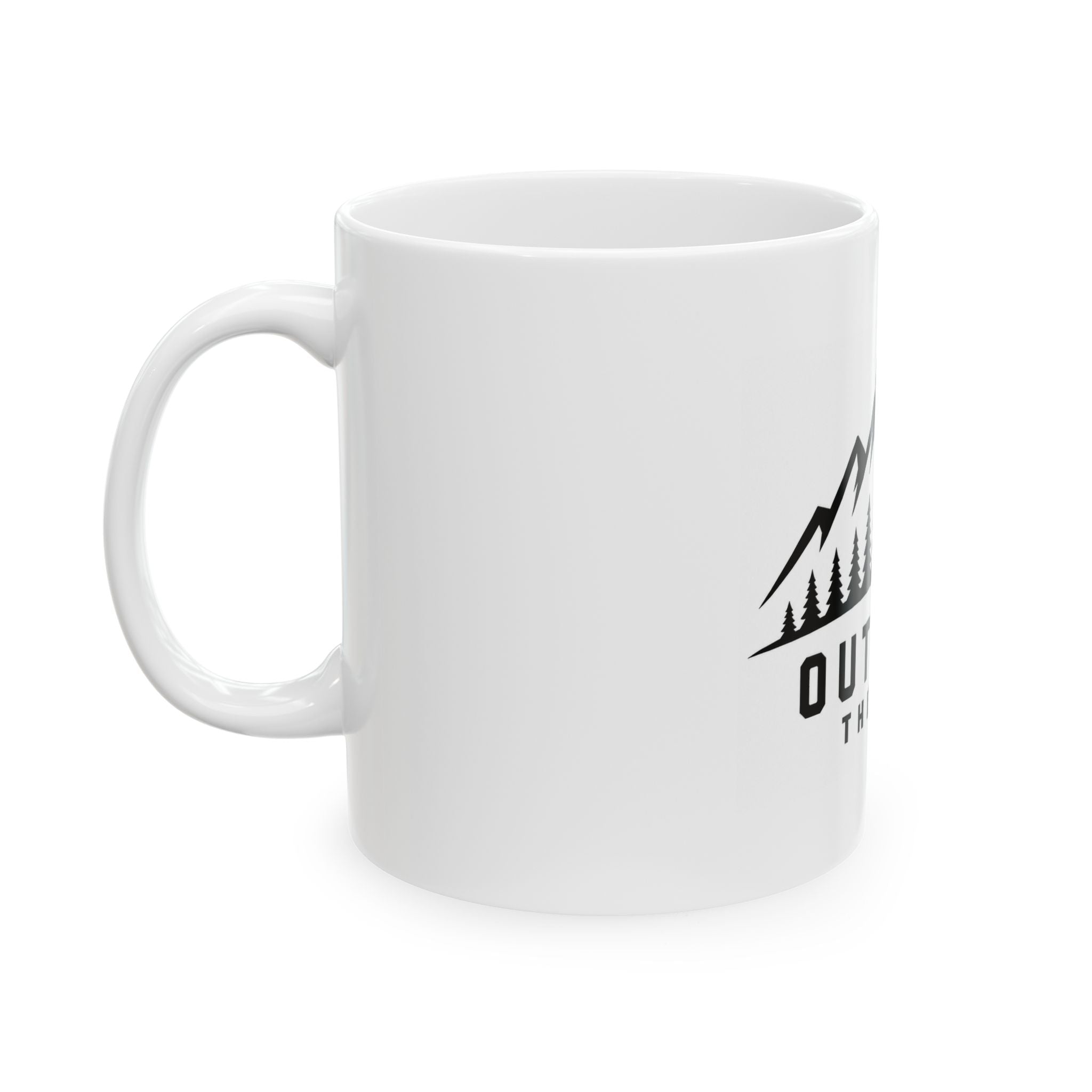 Outdoor Therapy Mug – Mountain & Pine Coffee Cup (11oz/15oz)