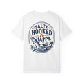 Salty, Hooked & Happy Fishing T-Shirt