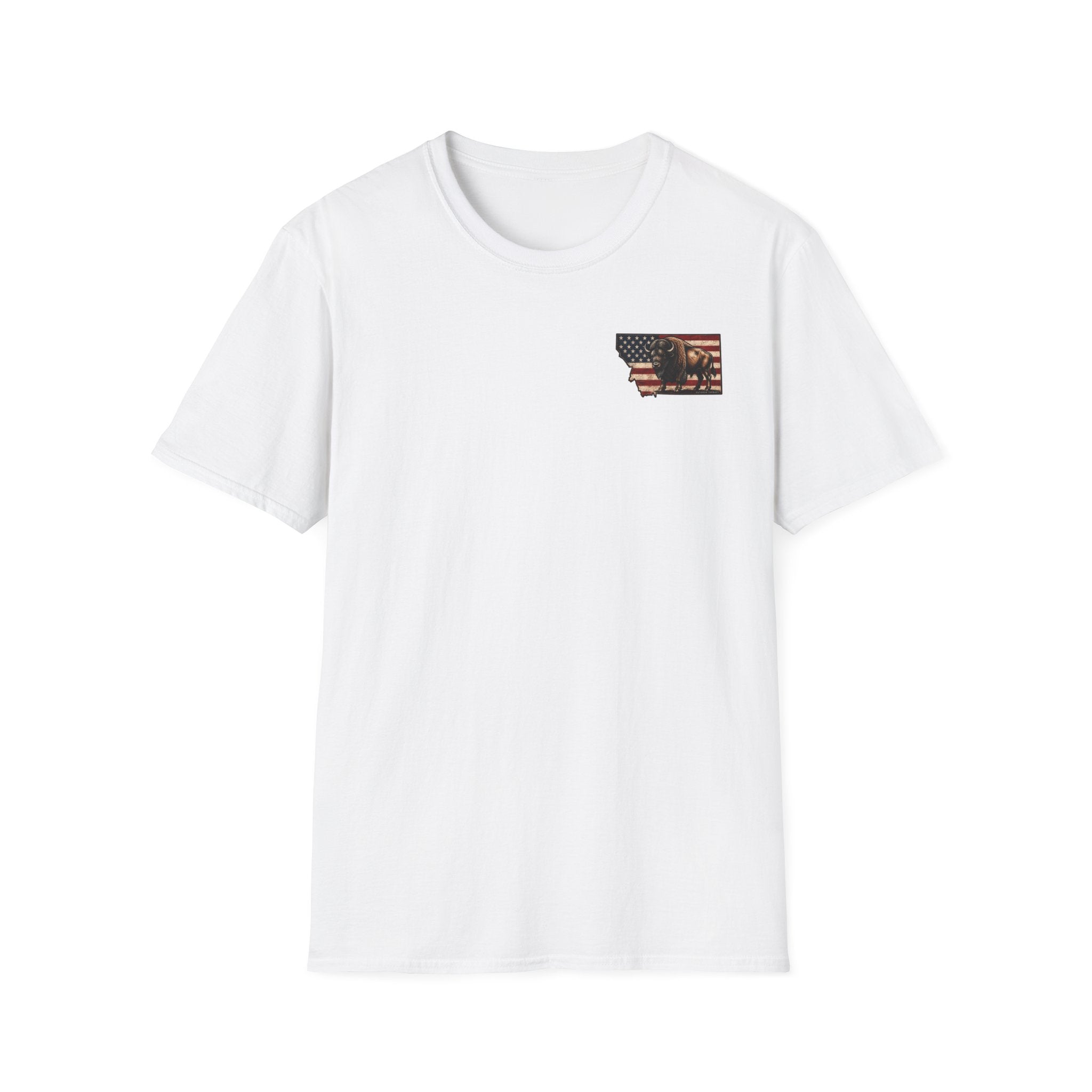 American Flag & Bison T-Shirt