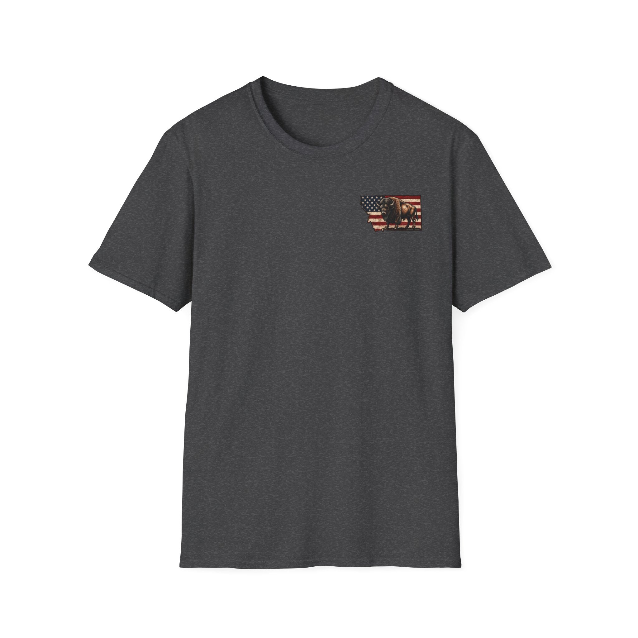American Flag & Bison T-Shirt