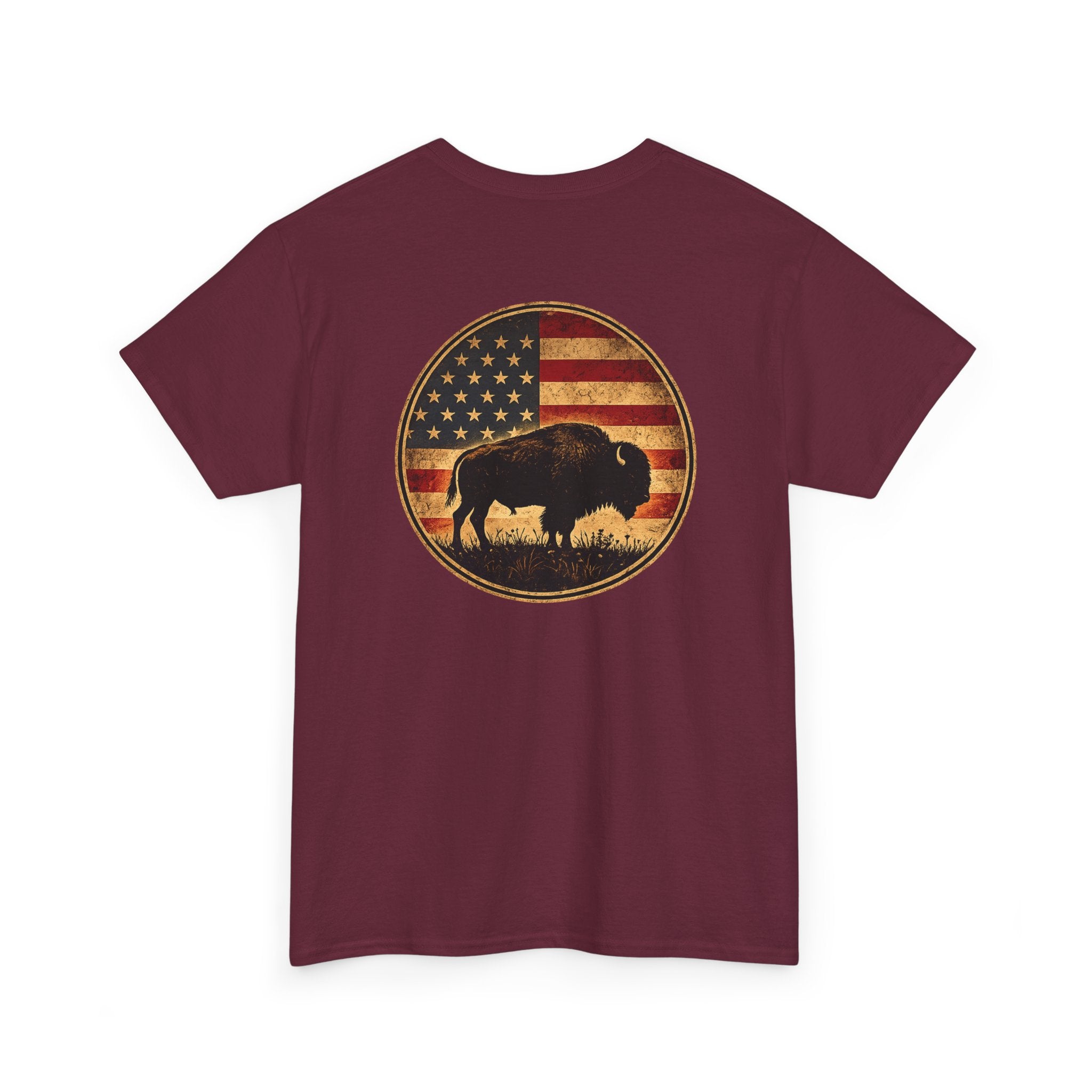 Buffalo American Flag T‑Shirt
