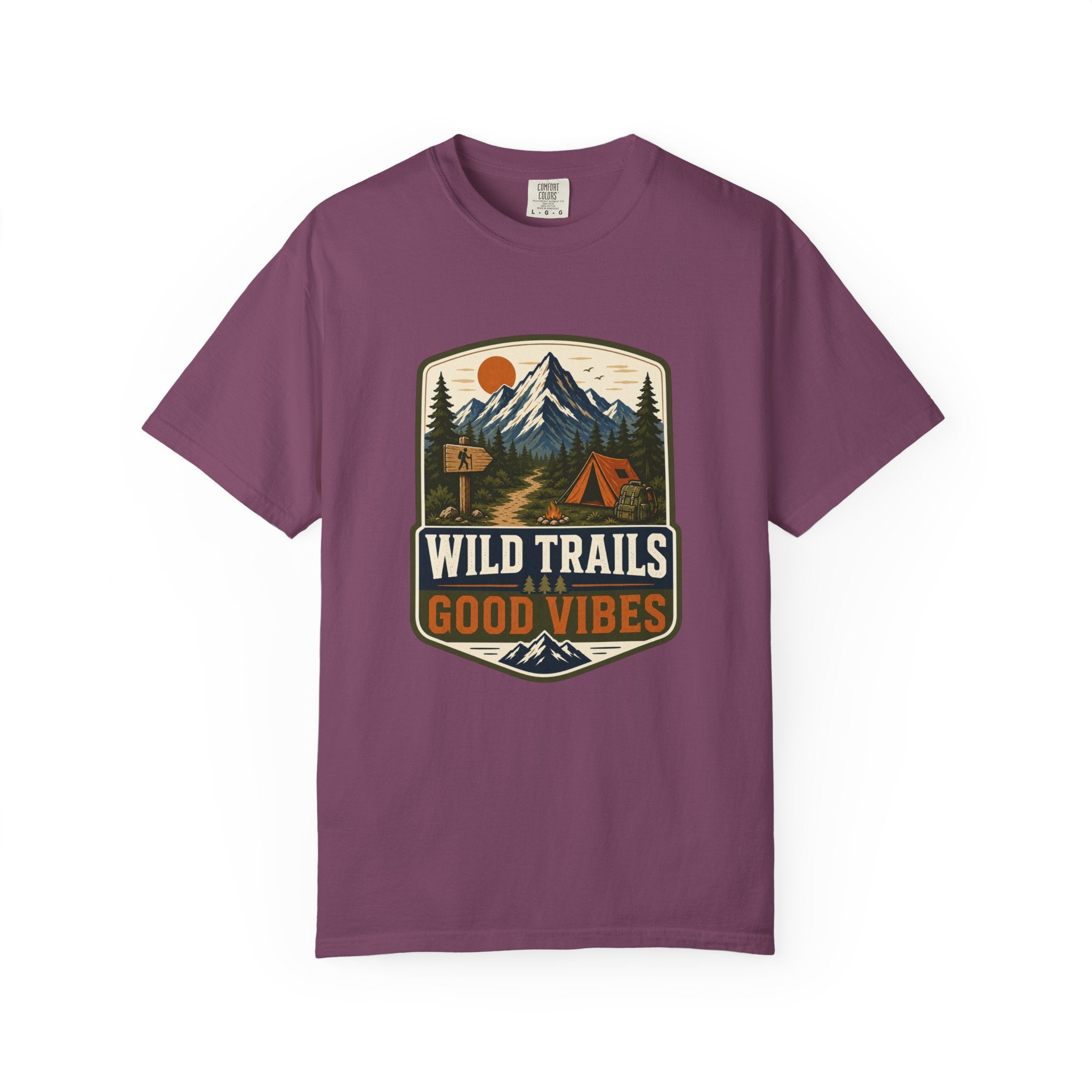 Adventure T-Shirt — Wild Trails Good Vibes Camping Tee