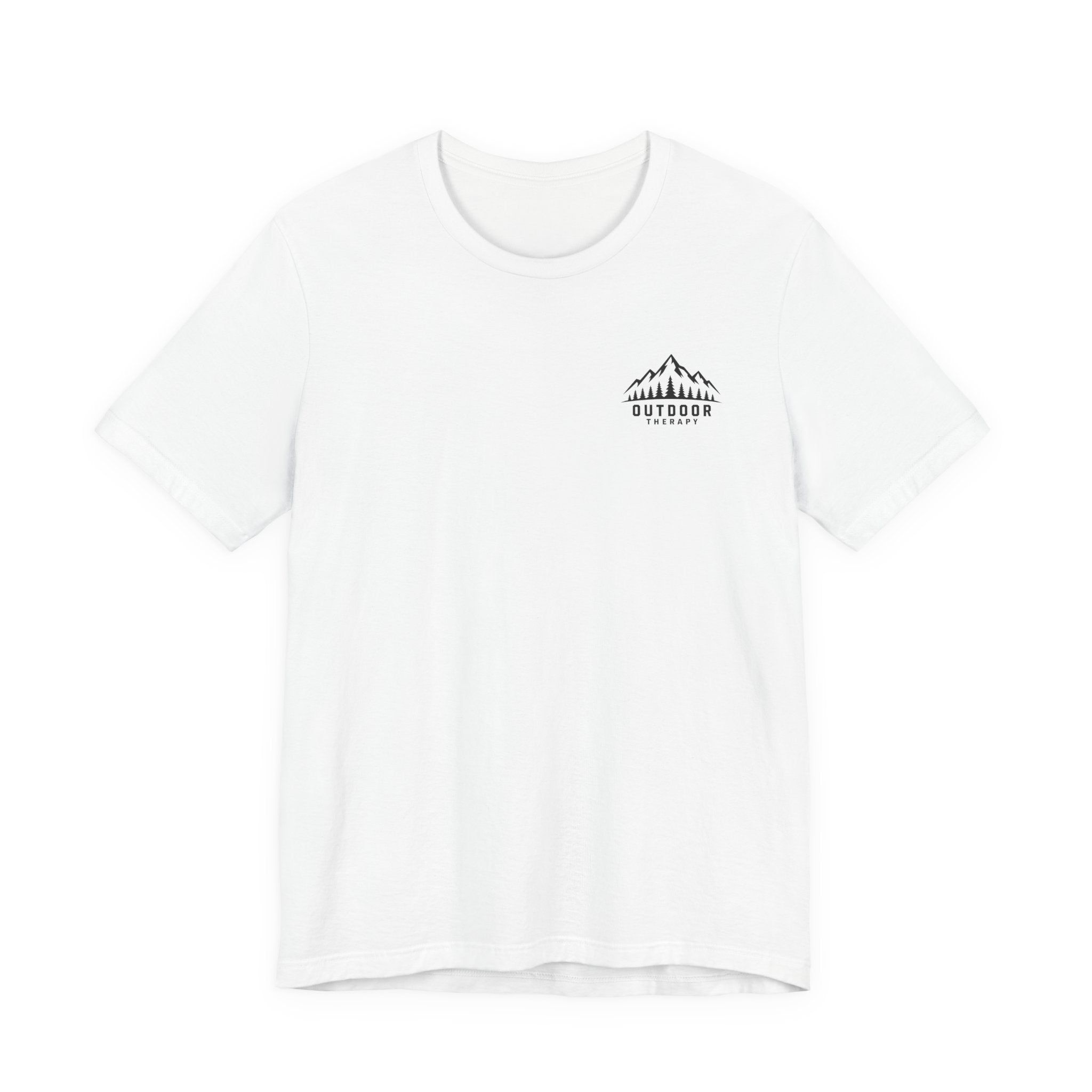 Outdoor Therapy Camping T‑Shirt — Mountain Campfire Graphic Tee