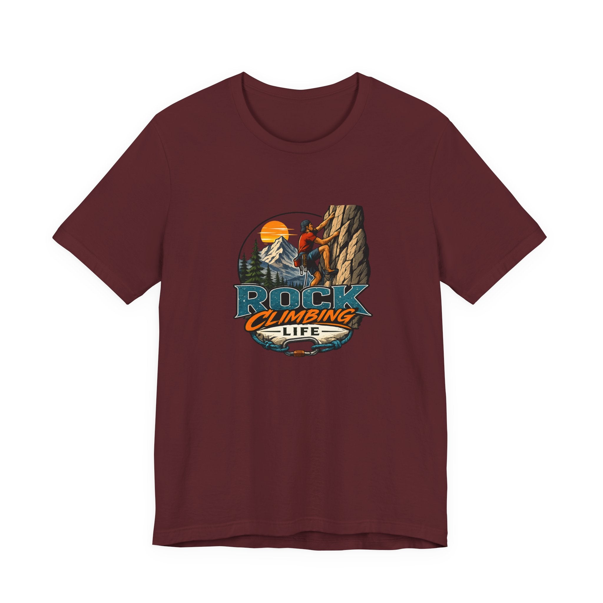 Rock Climbing Life T-Shirt — Outdoor Climber Graphic Tee