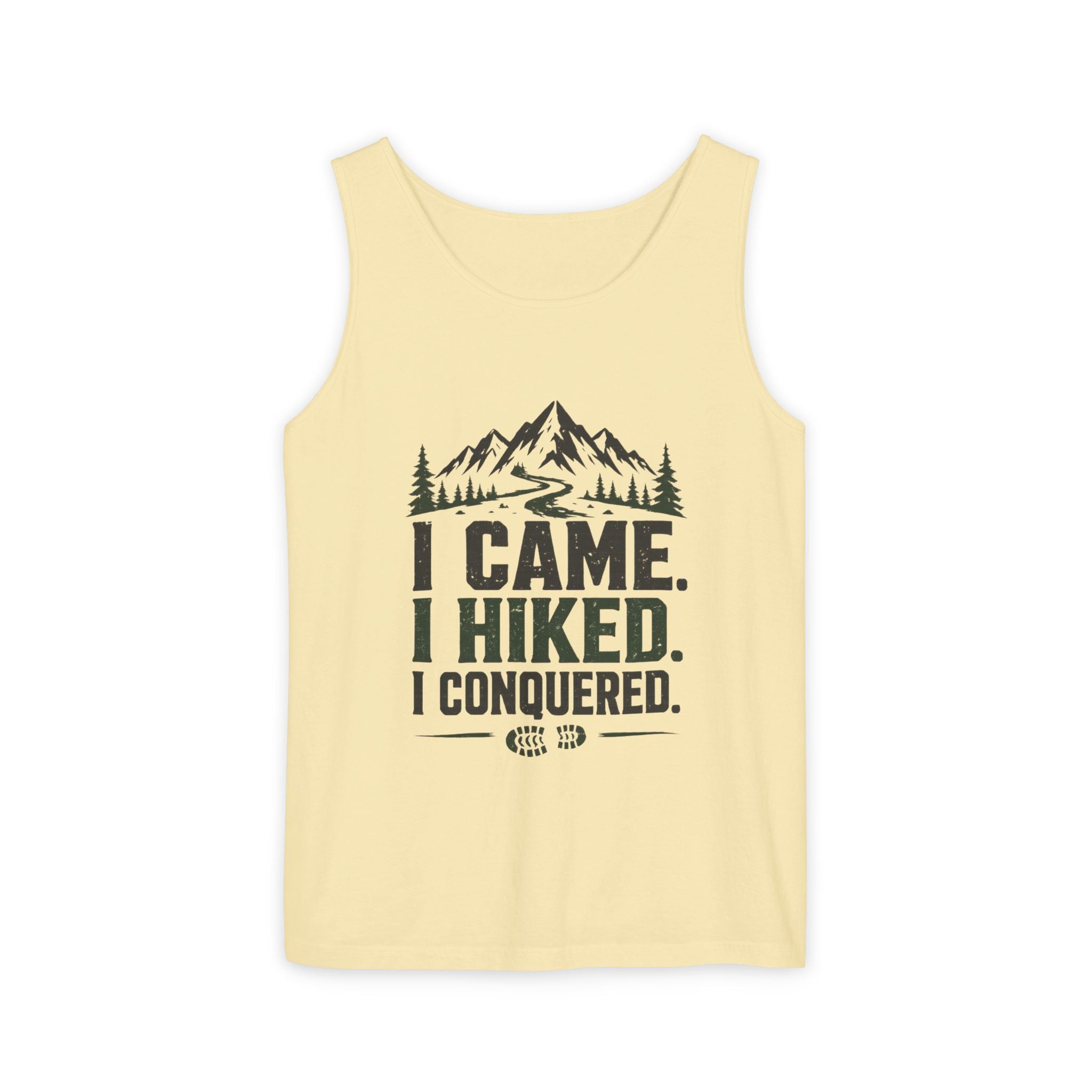 Hiking Tank Top — I Came. I Hiked. I Conquered. Mountain Trail Tank