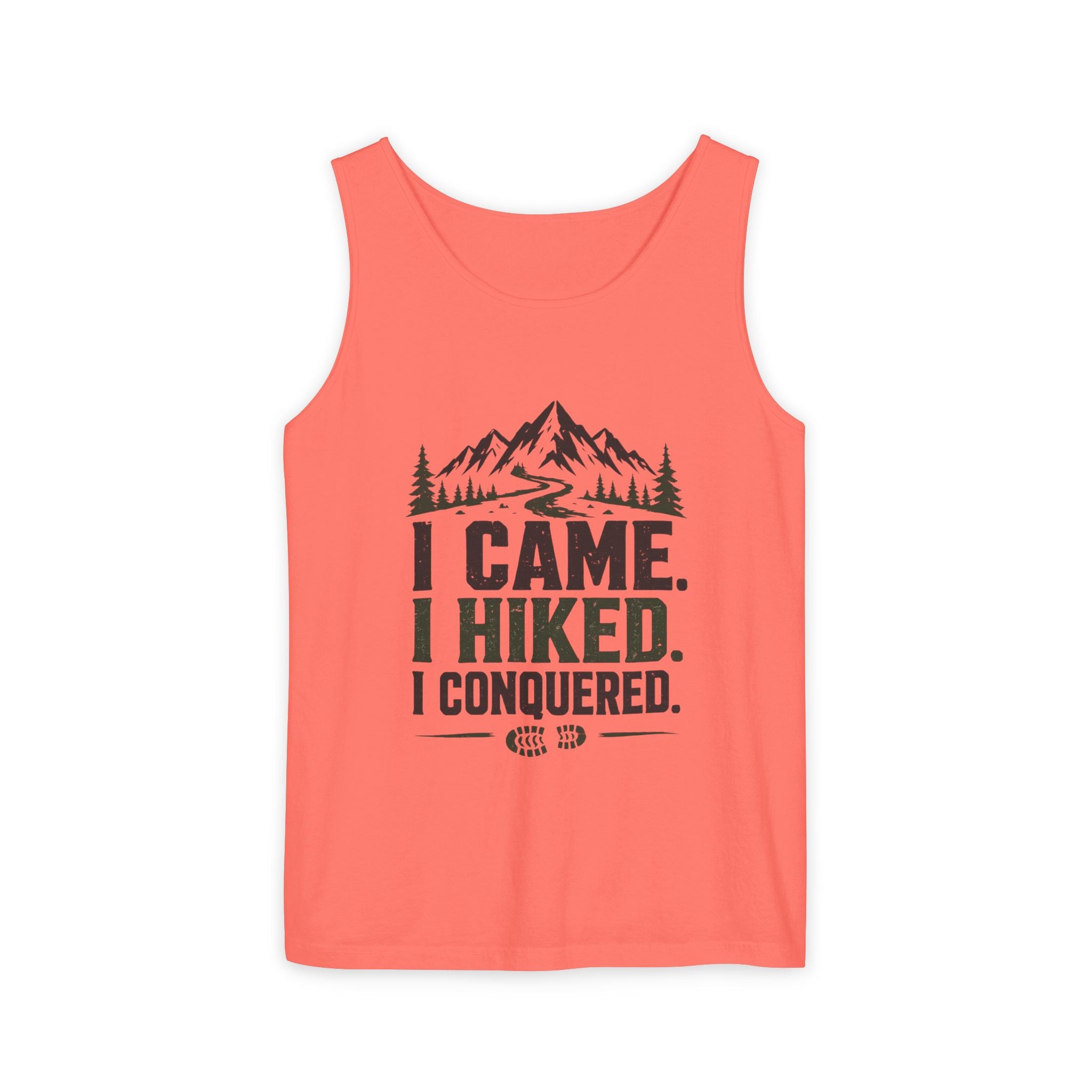 Hiking Tank Top — I Came. I Hiked. I Conquered. Mountain Trail Tank