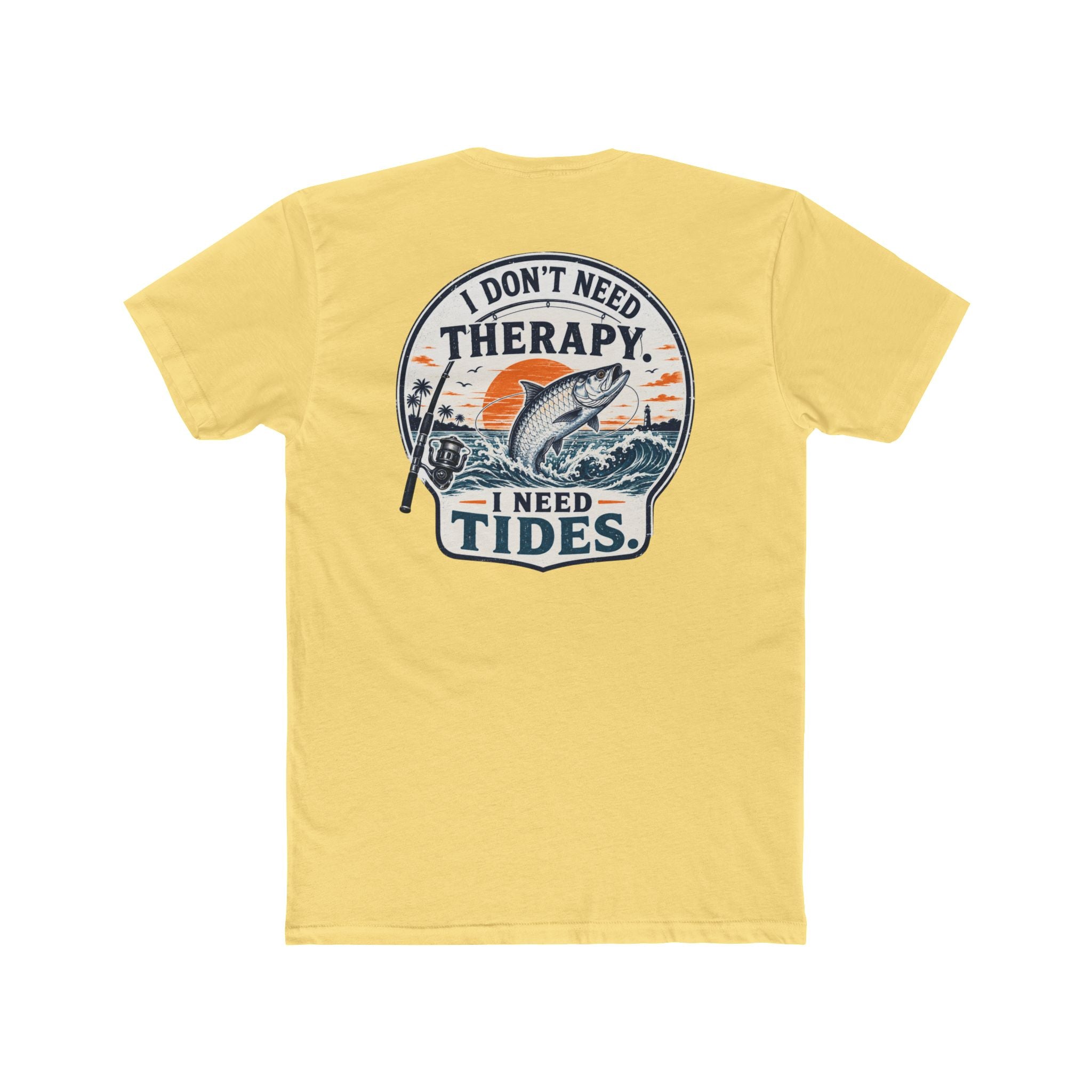 "I Don't Need Therapy, I Need Tides" Fishing T‑Shirt