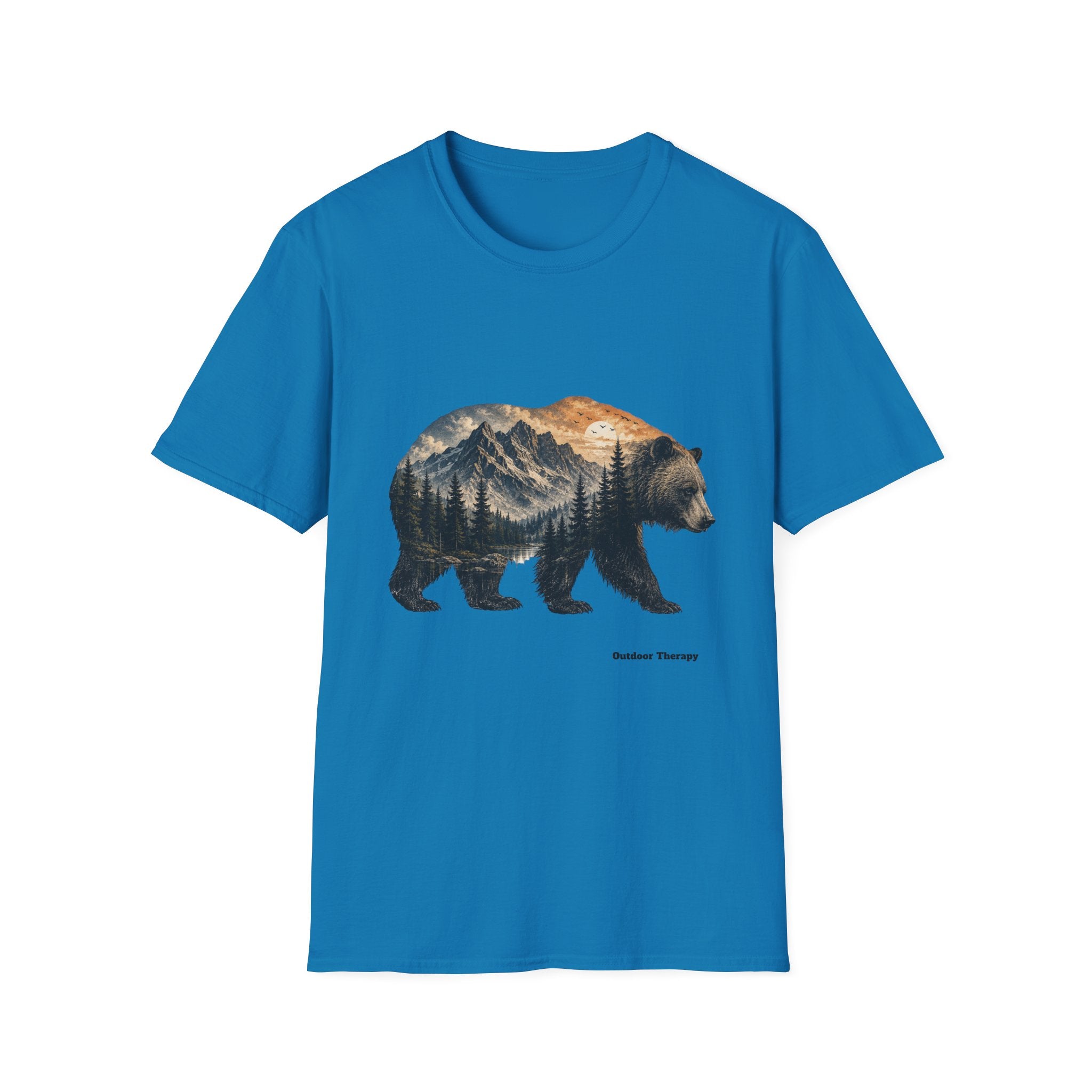 Bear Mountain Tee — Scenic Forest Bear Graphic T-Shirt