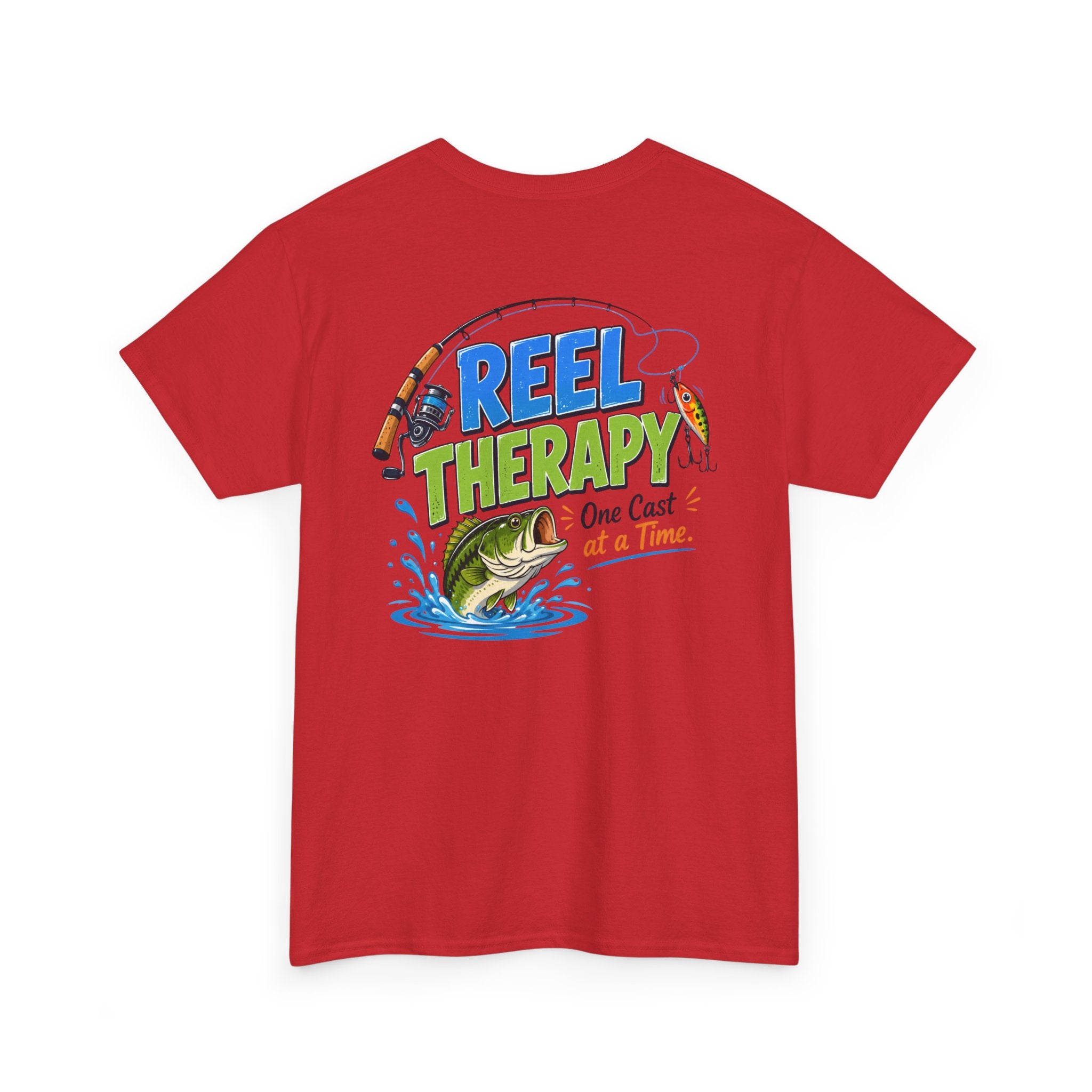 "Reel Therapy: One Cast at a Time" Fishing Tee