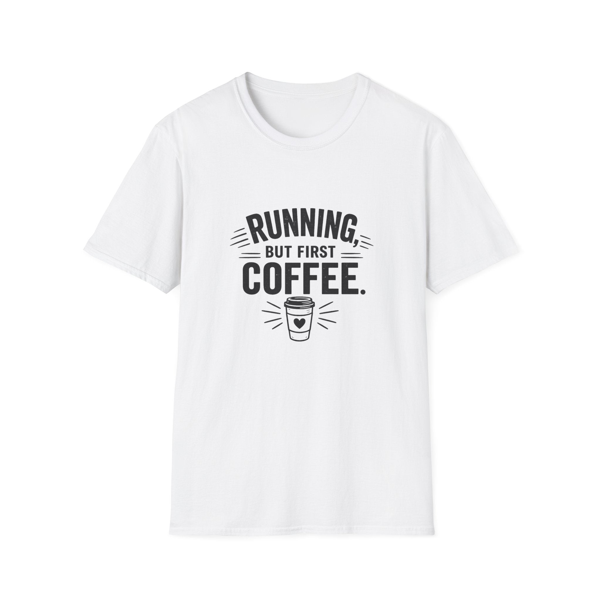 Running But First Coffee T-Shirt — Funny Runner Coffee Tee