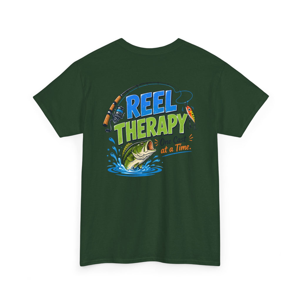 "Reel Therapy: One Cast at a Time" Fishing Tee