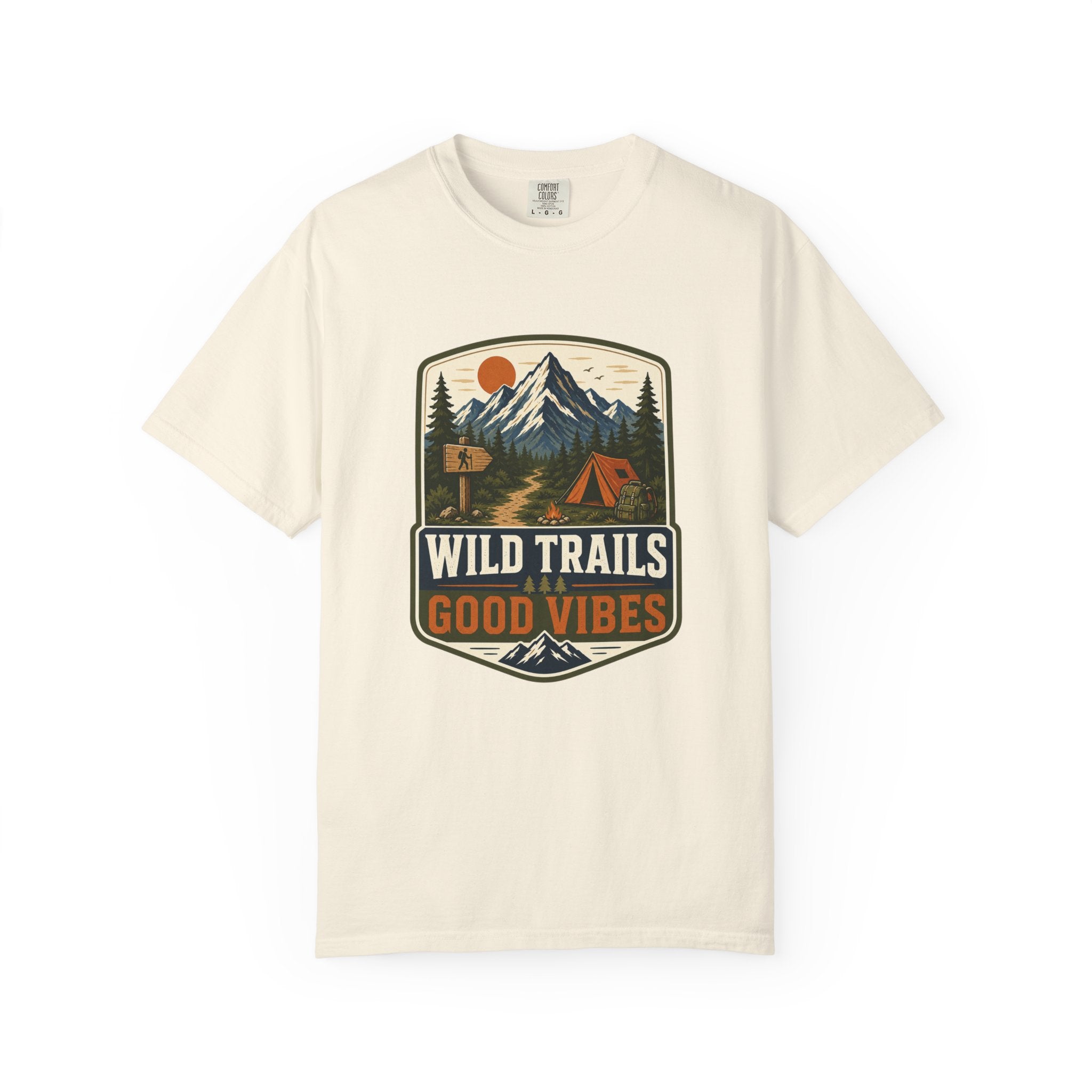 Adventure T-Shirt — Wild Trails Good Vibes Camping Tee