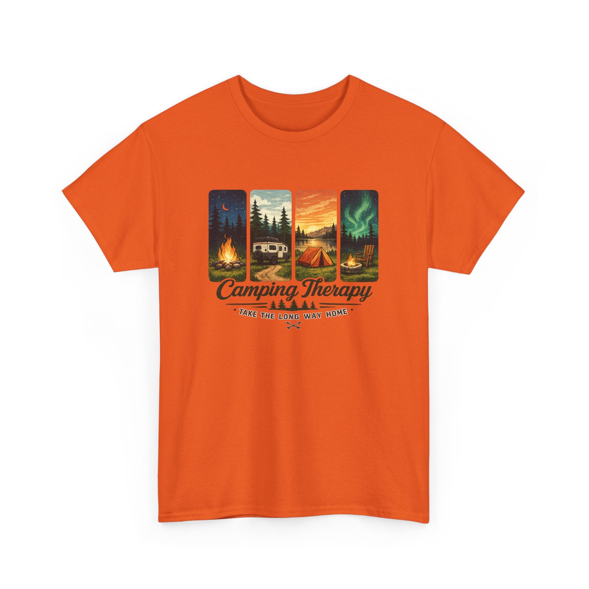 Camping Take the Long Way Home Tee