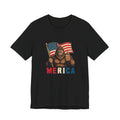 Merica Bigfoot Flag T-Shirt — Patriotic 4th of July Tee