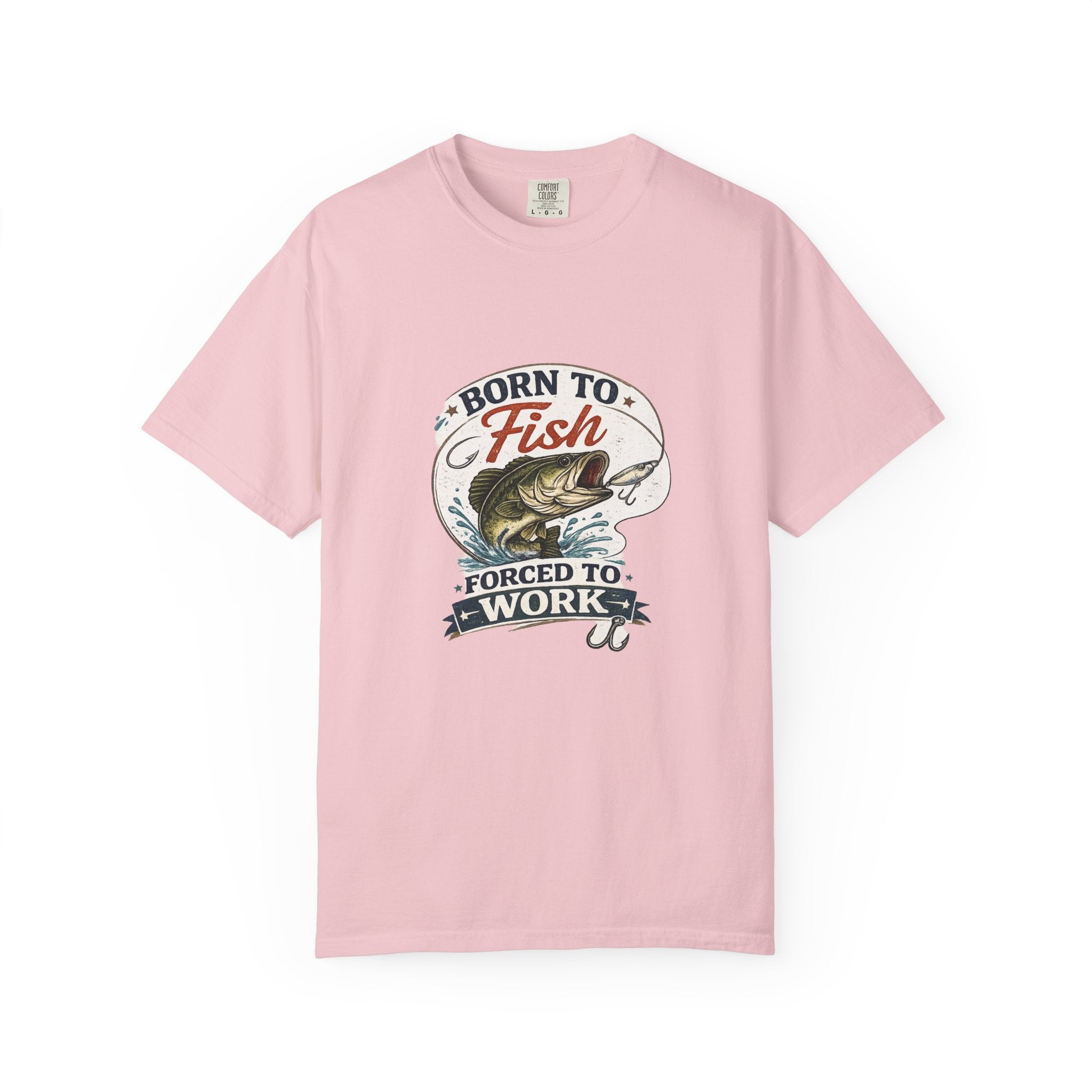 Born to Fish T-Shirt — Born to Fish, Forced to Work Graphic Fishing Tee