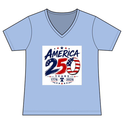 America 250th Anniversary V-Neck Tee