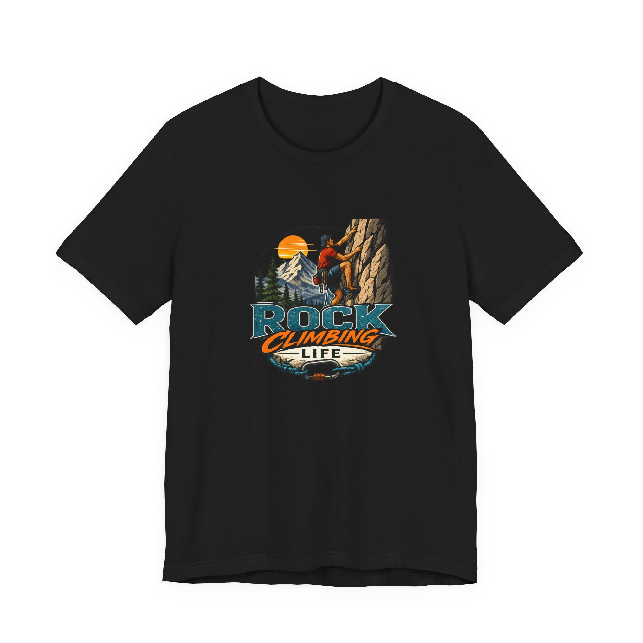 Rock Climbing Life T-Shirt — Outdoor Climber Graphic Tee