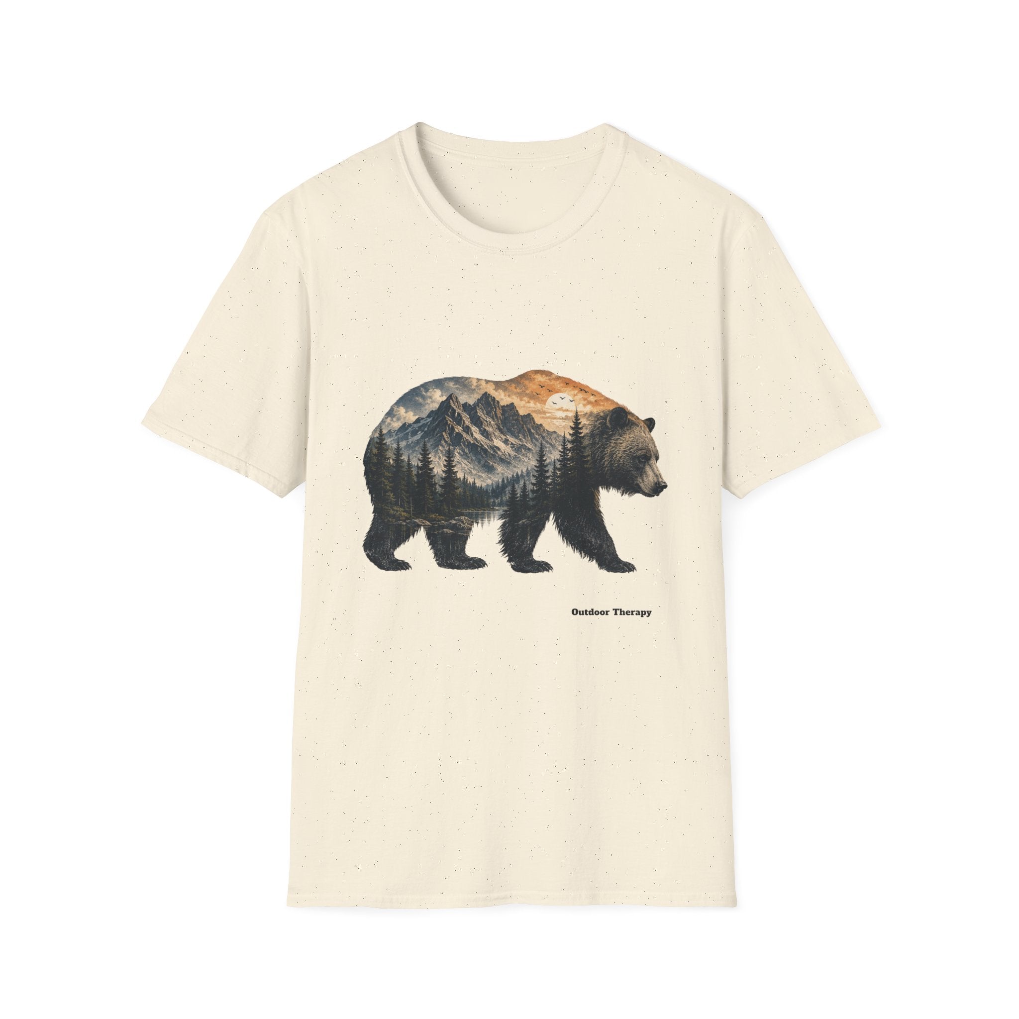 Bear Mountain Tee — Scenic Forest Bear Graphic T-Shirt