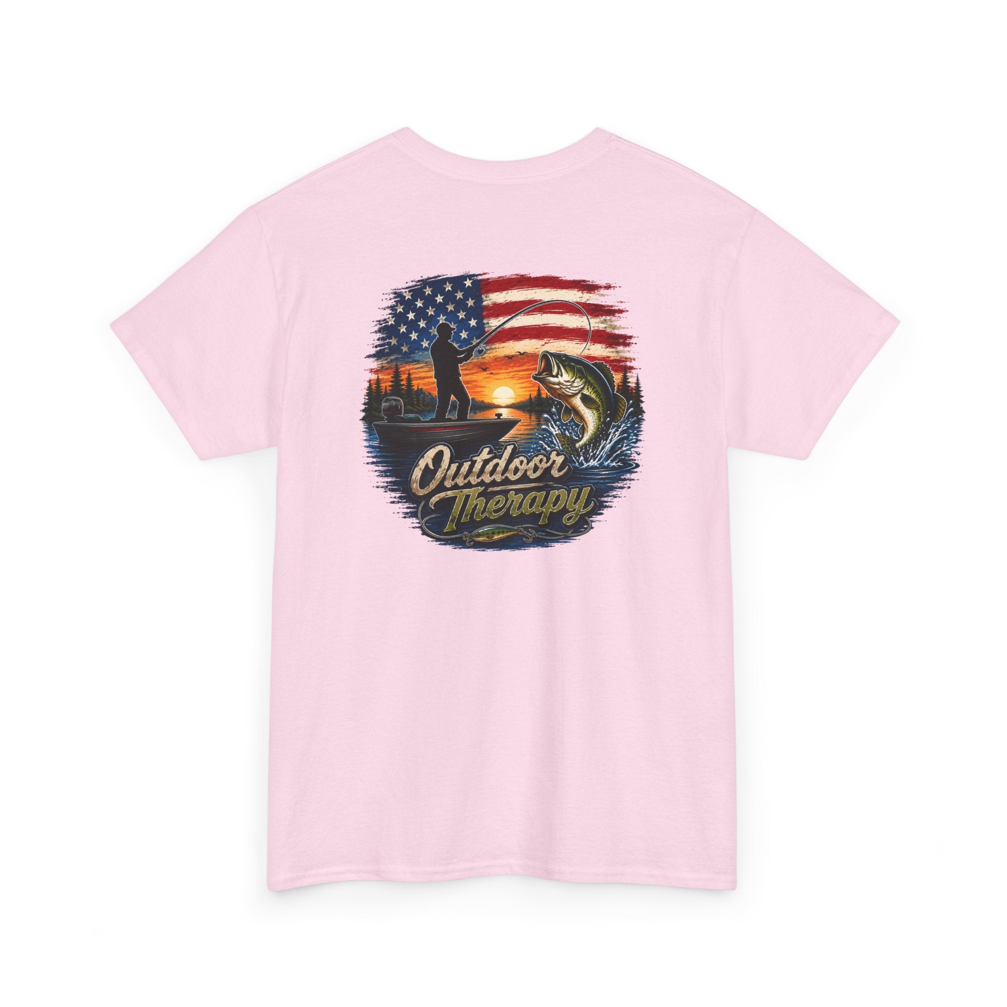 American Flag Fishing Tee