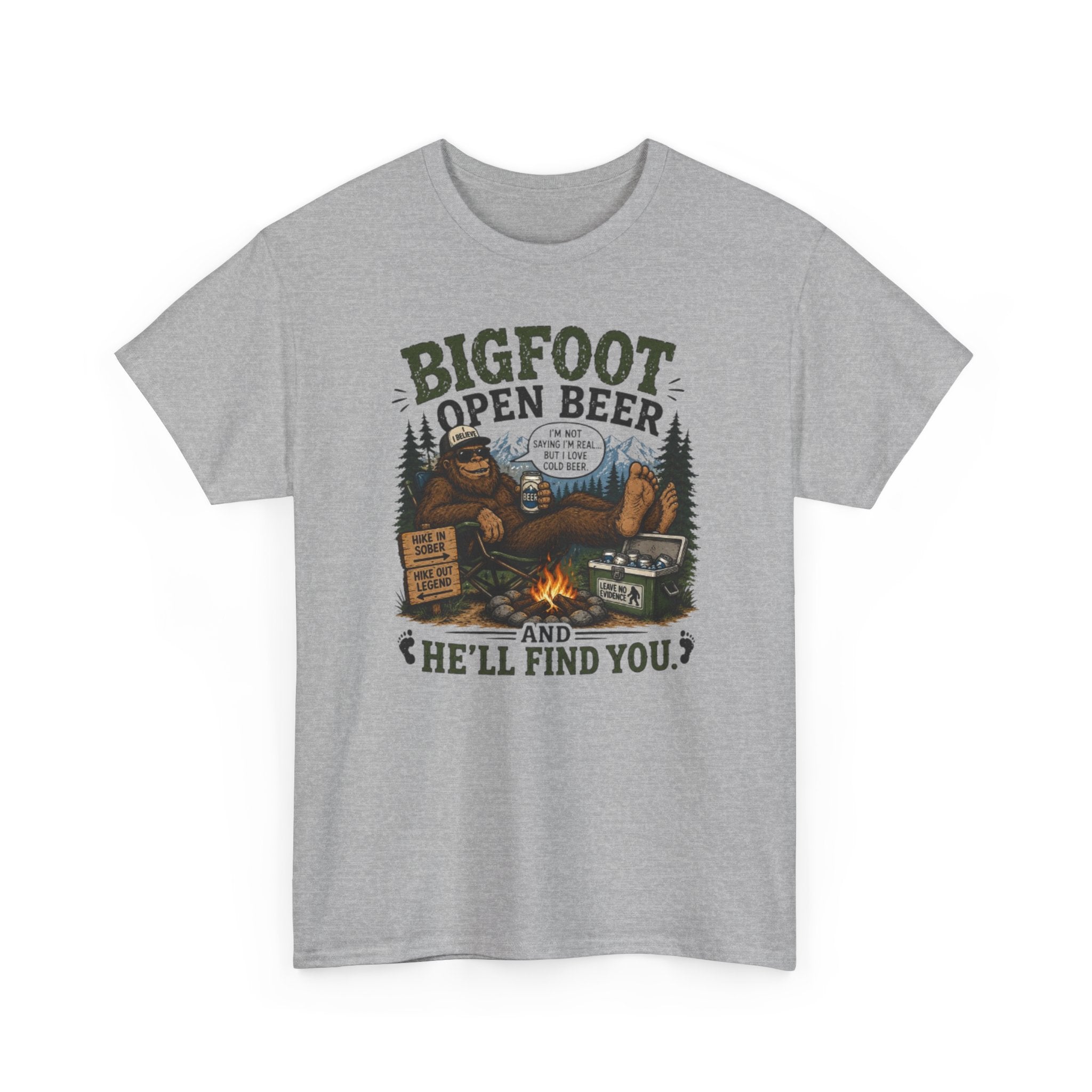 Bigfoot Open Beer T-Shirt