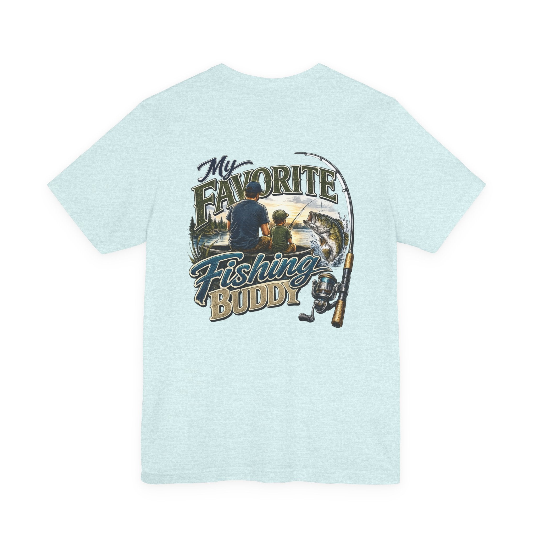Fishing Father Son Tee — My Favorite Fishing Buddy Graphic T-Shirt