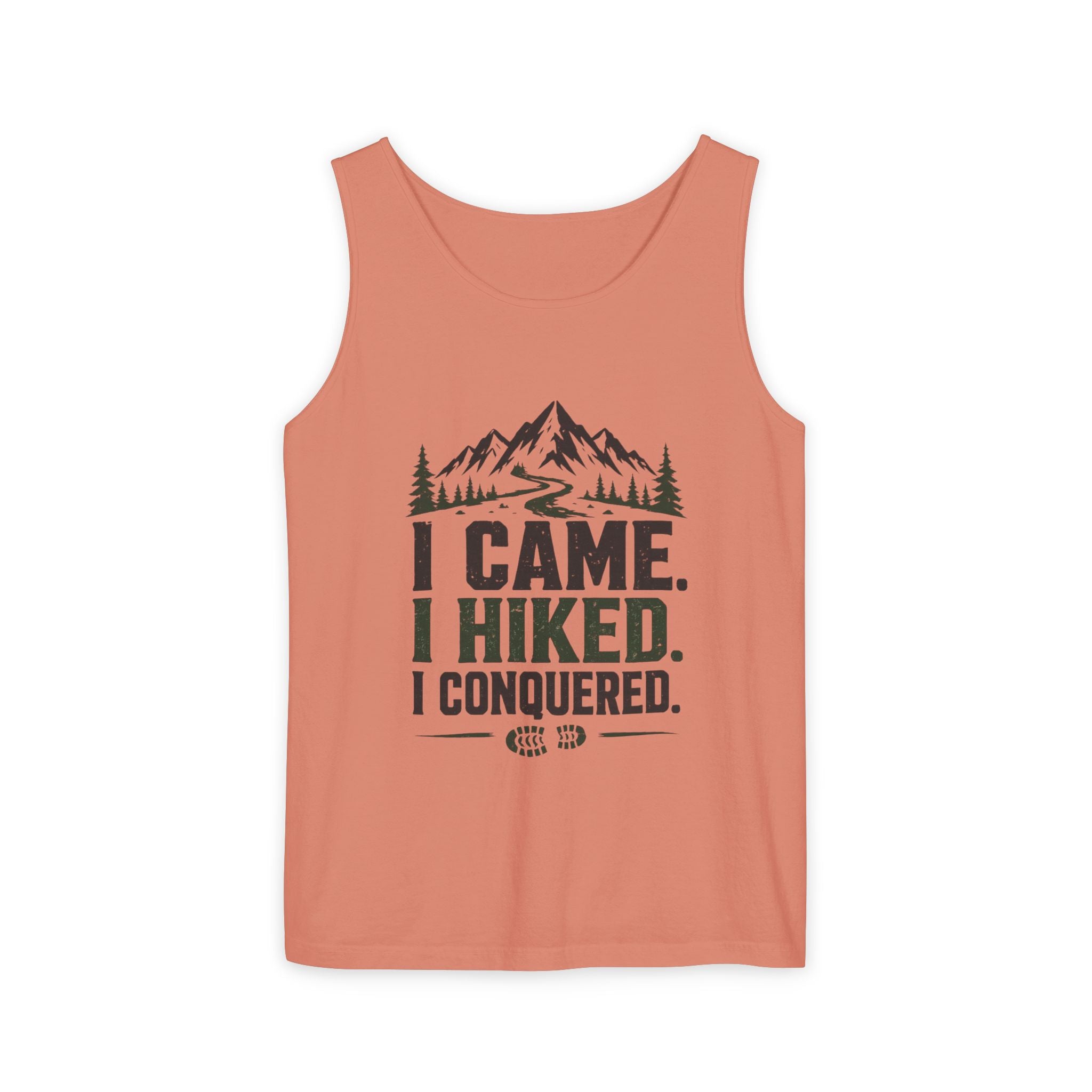 Hiking Tank Top — I Came. I Hiked. I Conquered. Mountain Trail Tank