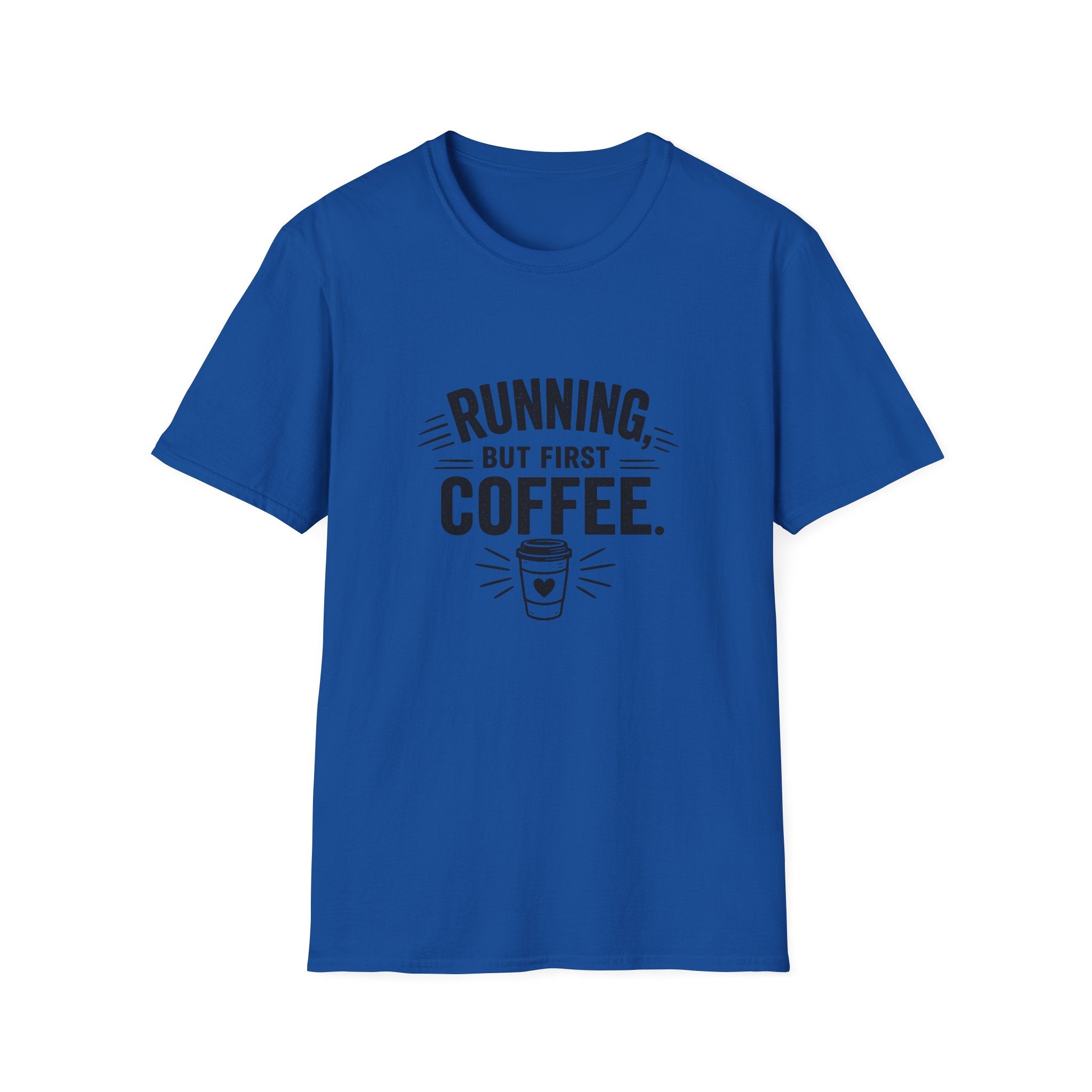 Running But First Coffee T-Shirt — Funny Runner Coffee Tee