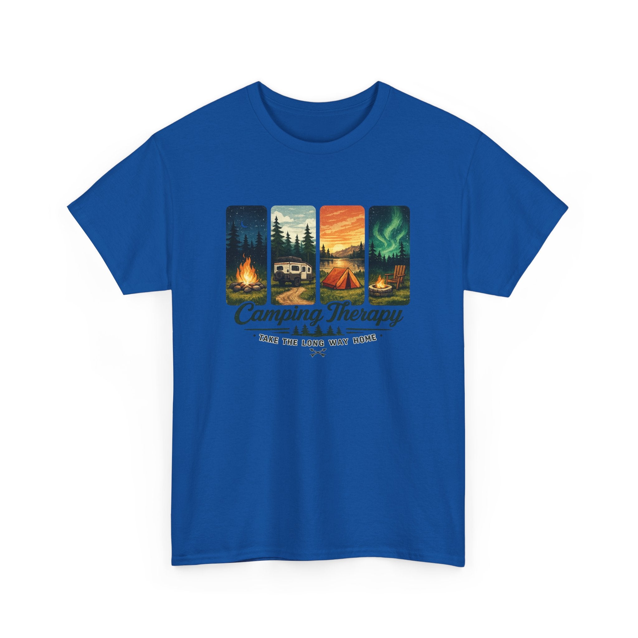 Camping Take the Long Way Home Tee