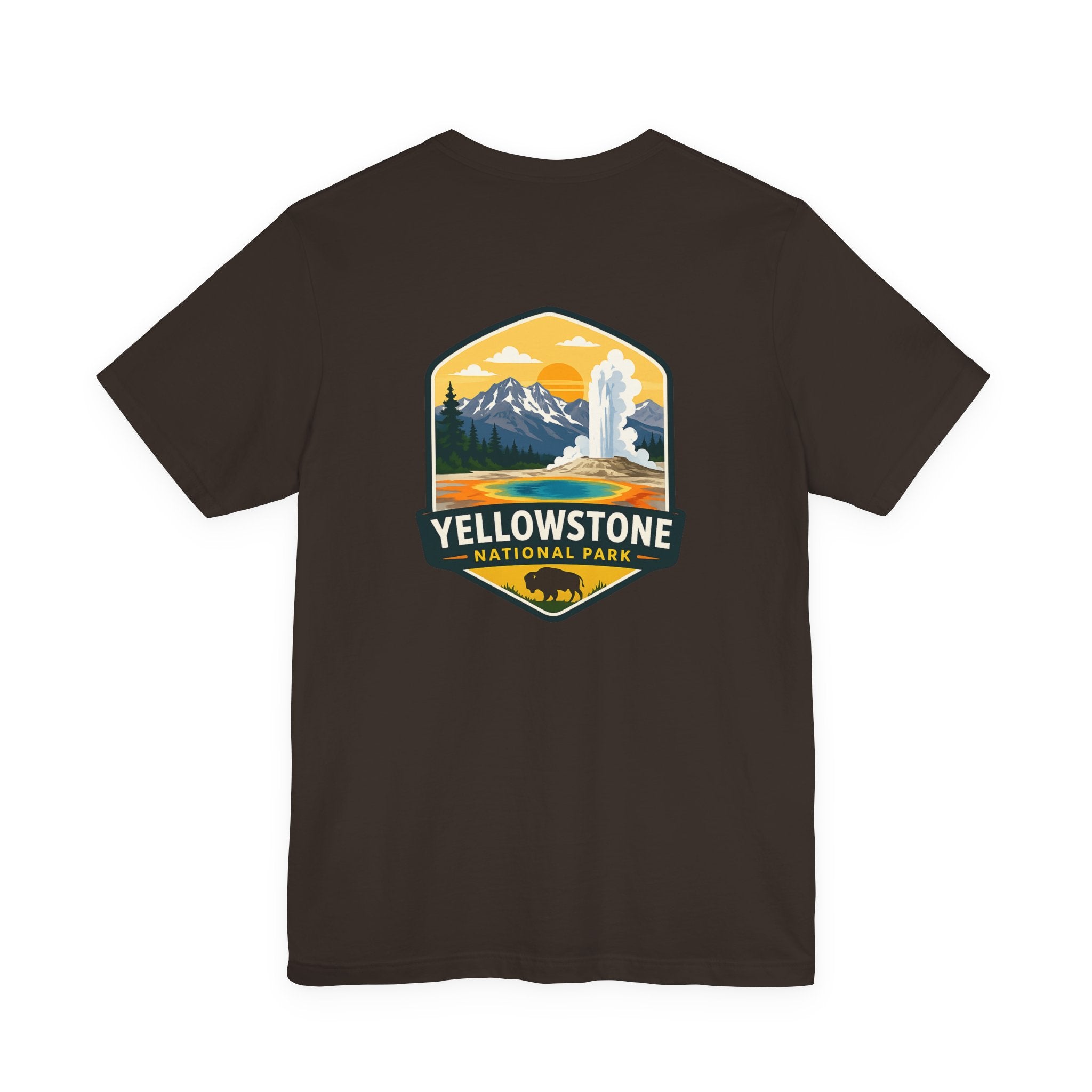 Yellowstone National Park Badge Tee — Outdoor Adventure T-Shirt
