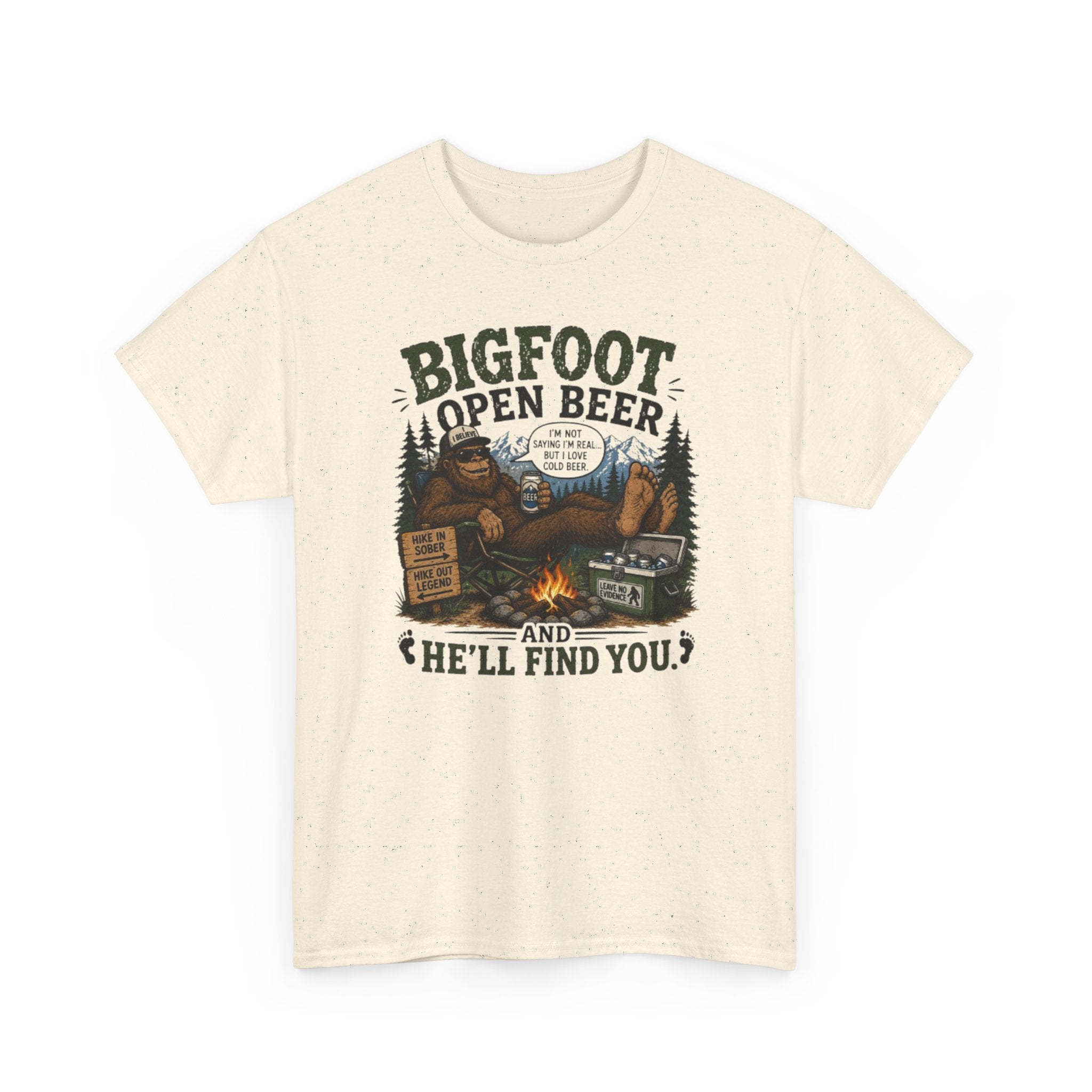 Bigfoot Open Beer T-Shirt